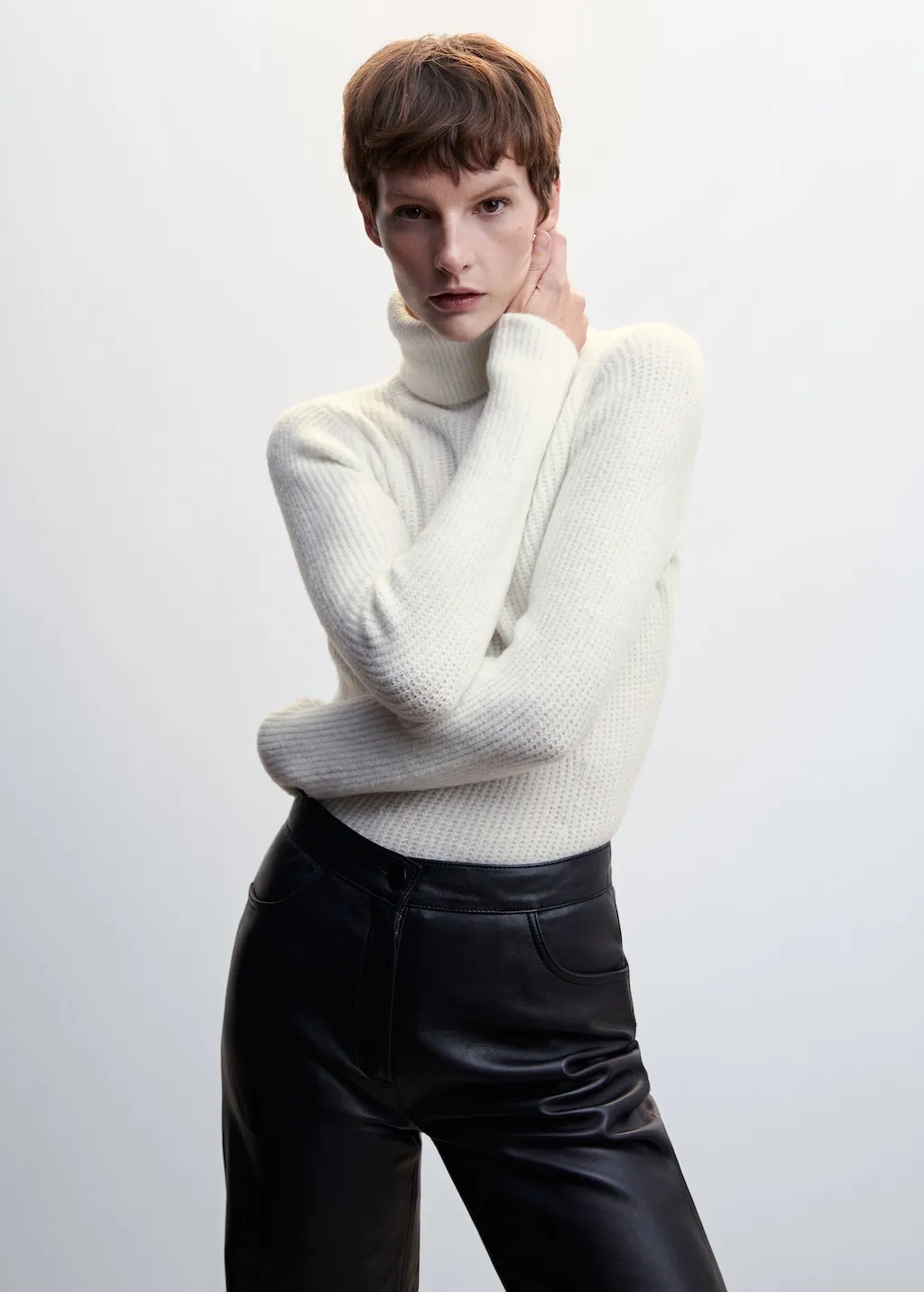 Pullover collo risvolto
