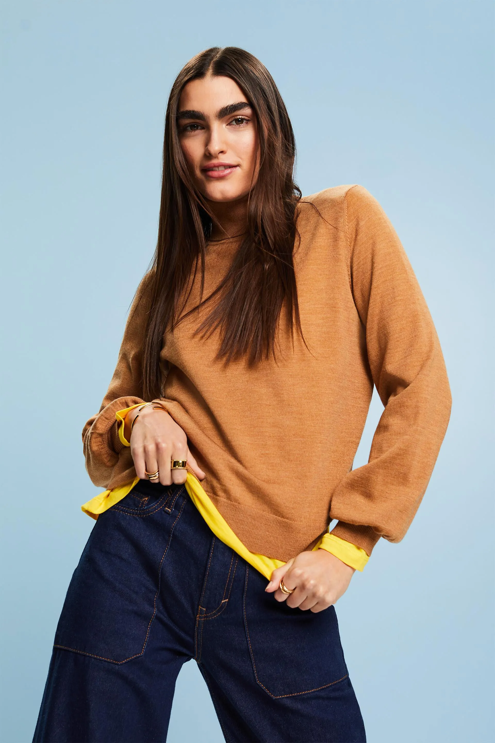 Pullover dolcevita in lana
