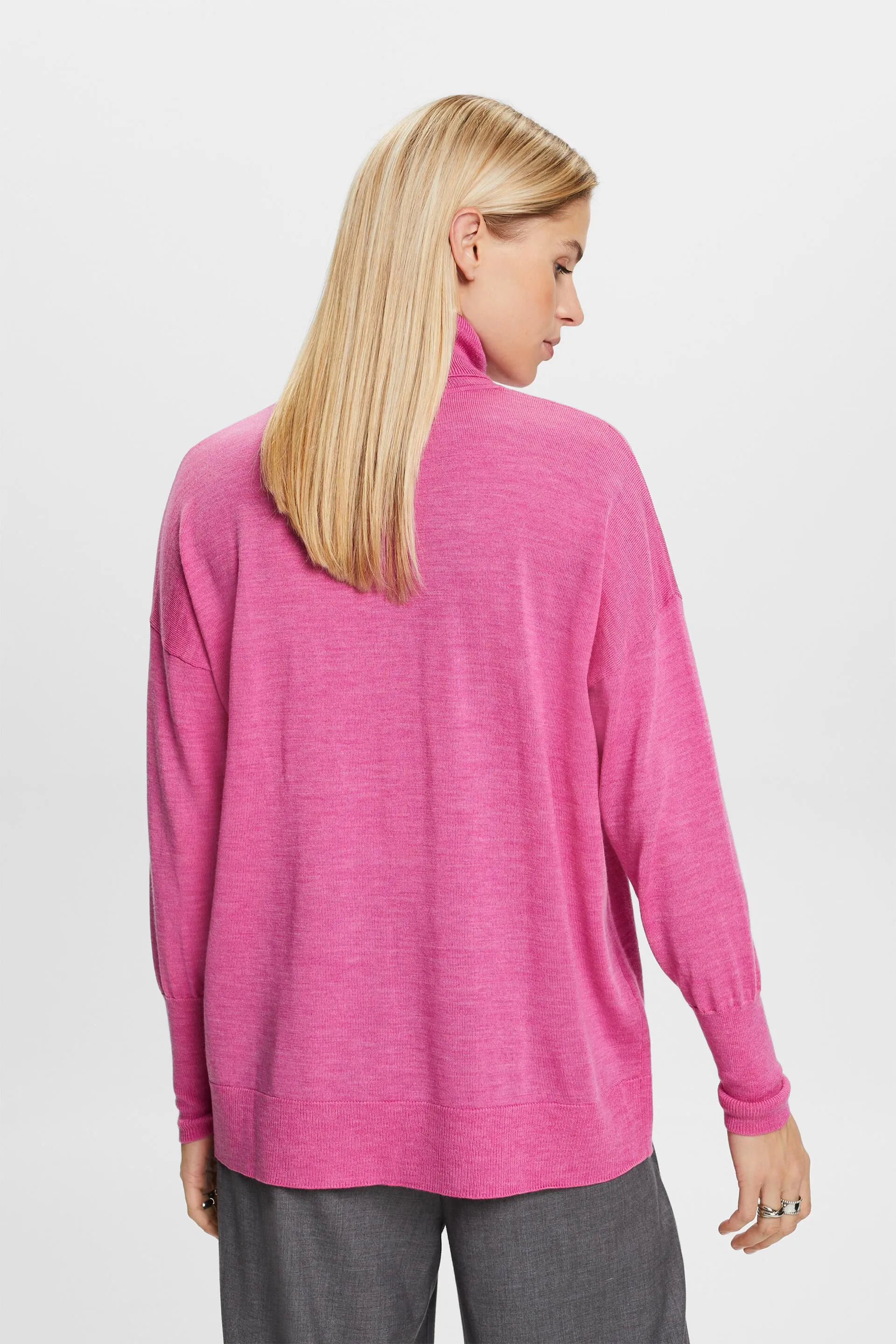 Pullover dolcevita oversize in lana