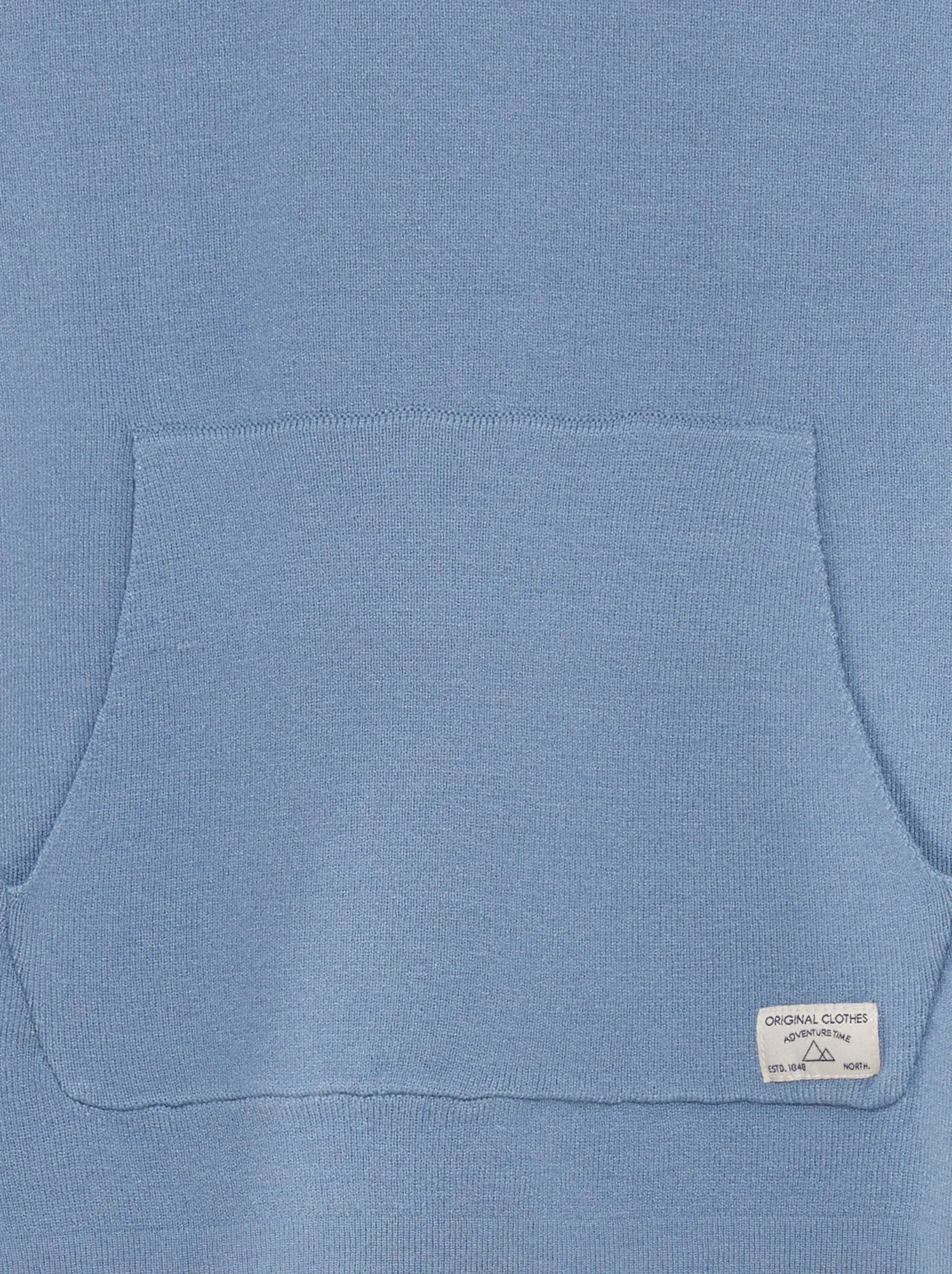 Pullover in maglia con scollo tondo - BLU