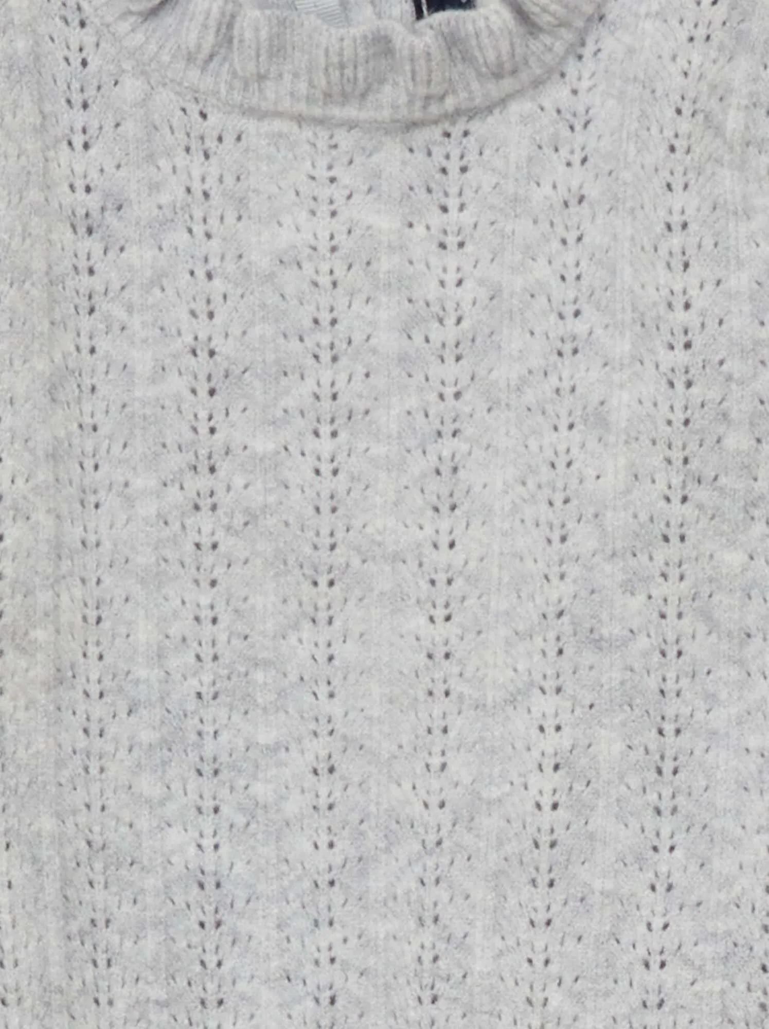Pullover in maglia traforata - GRIGIO