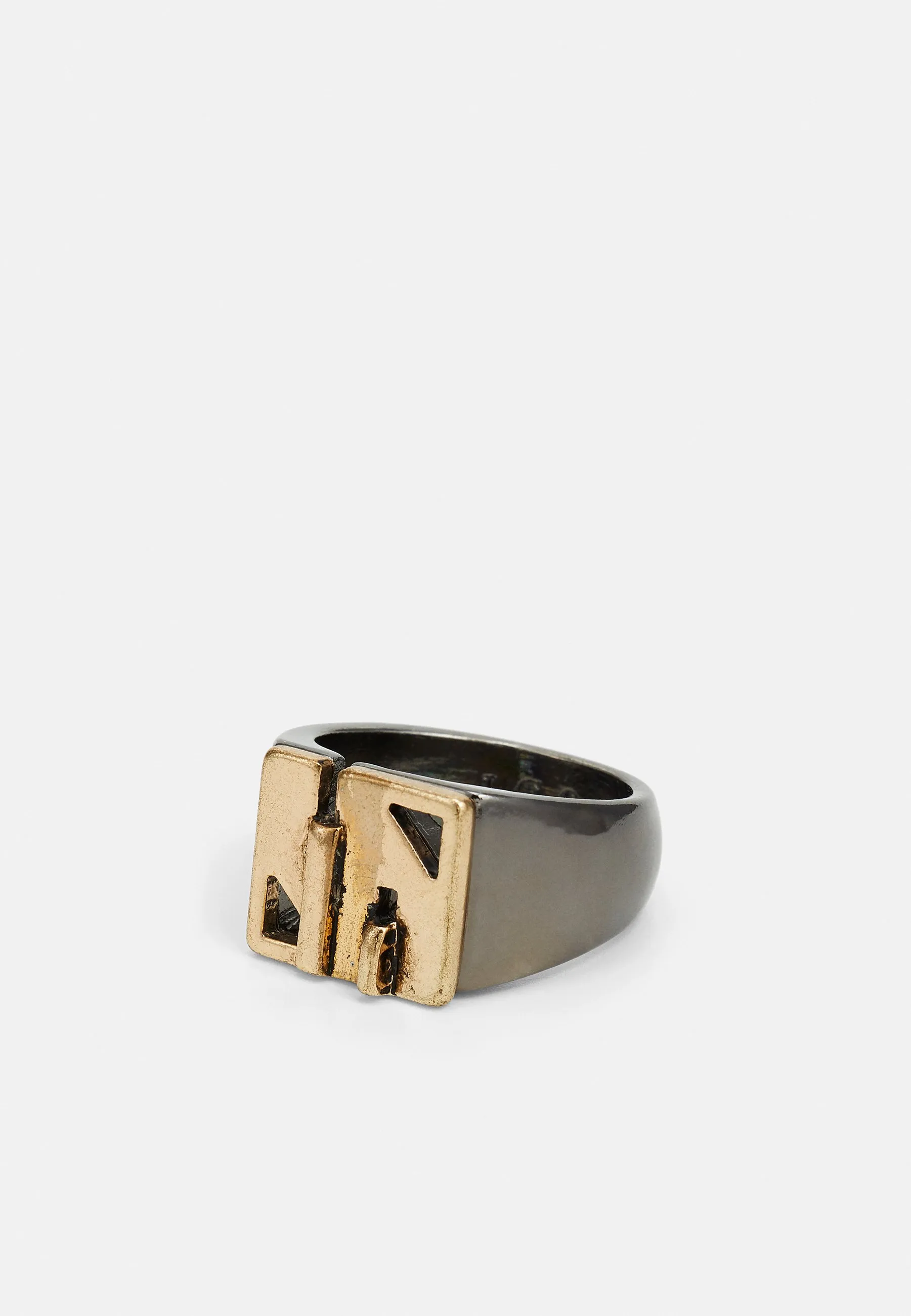 PUZZLED SQUARE SIGNET  - Anello