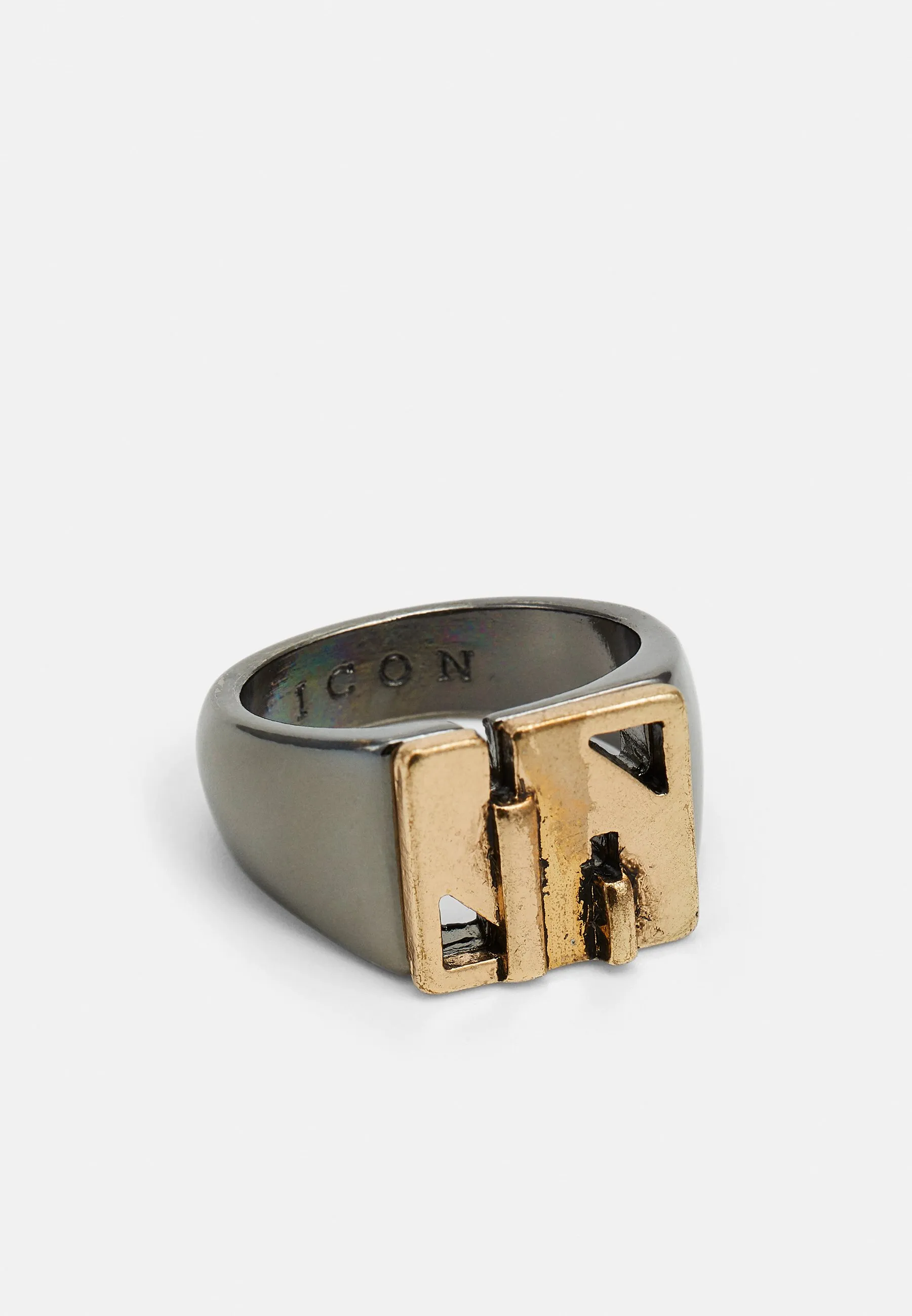 PUZZLED SQUARE SIGNET  - Anello