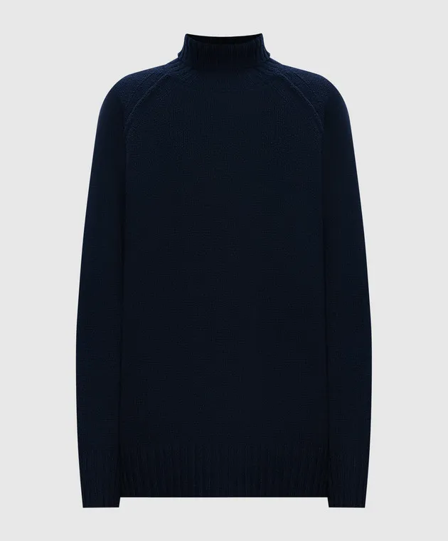 Rohe Maglione blu in lana e cashmere 40923112