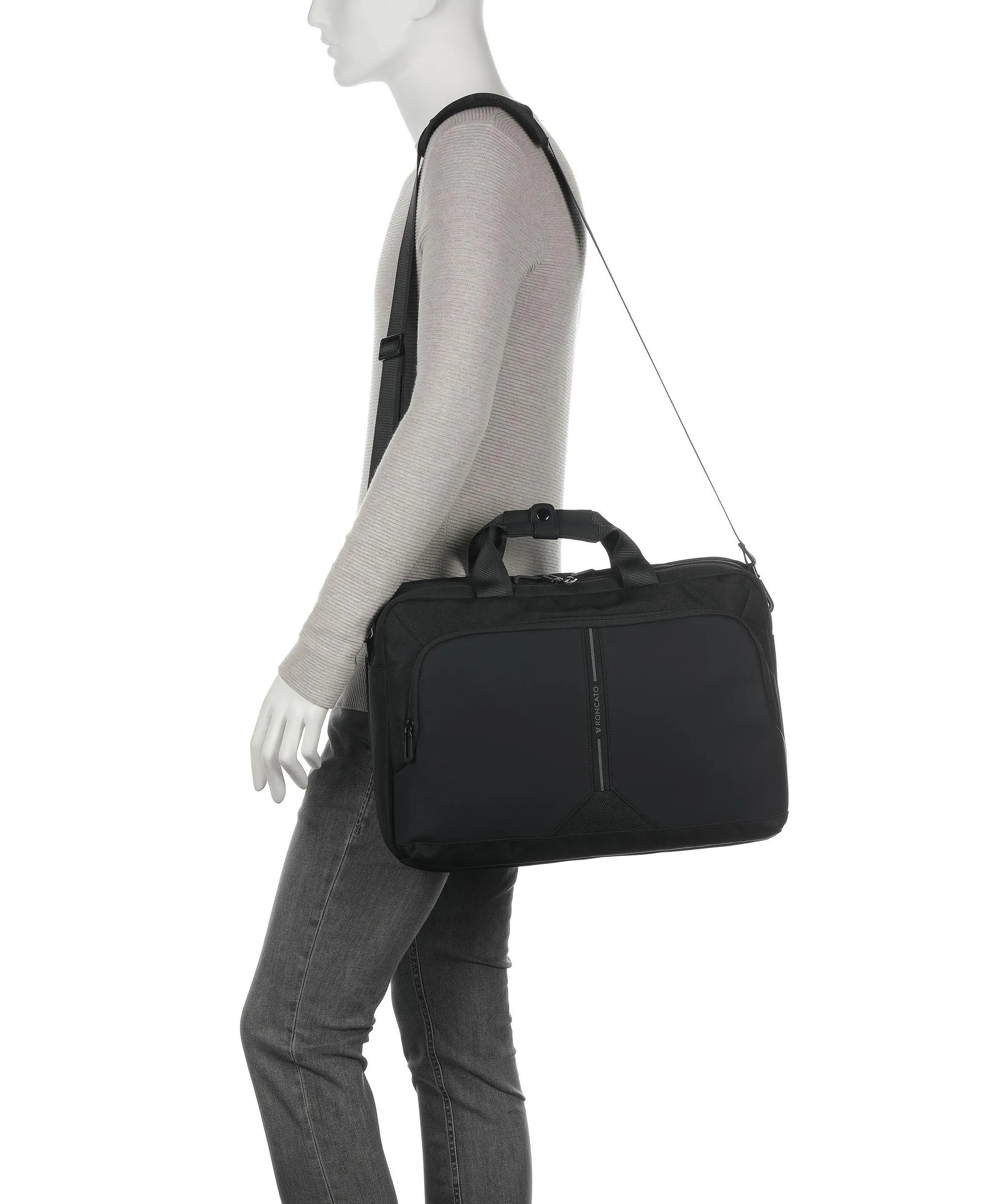  Roncato Clayton Cartella 16″ poliestere nero  