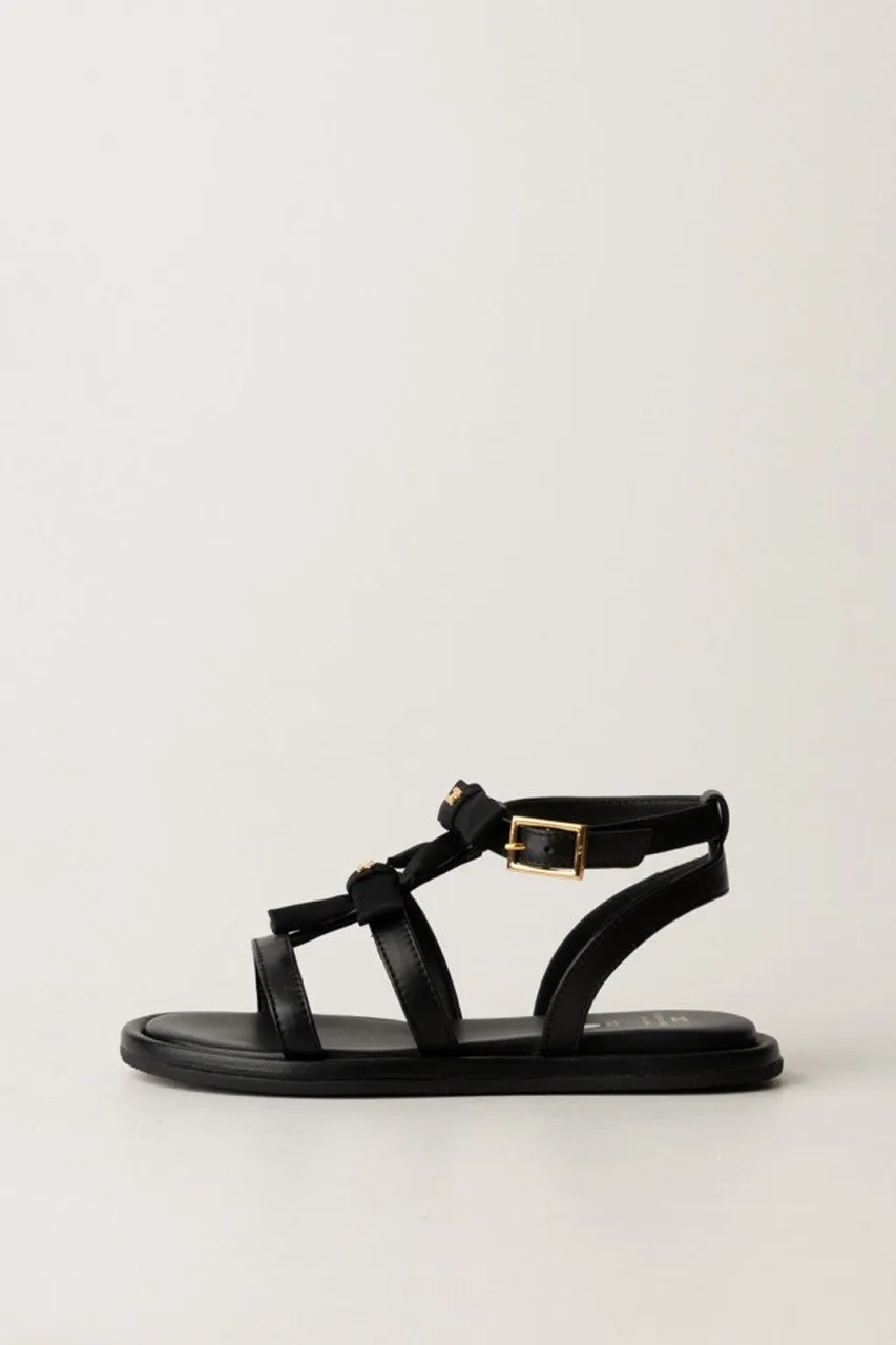 Sandali con fiocchetti Black
