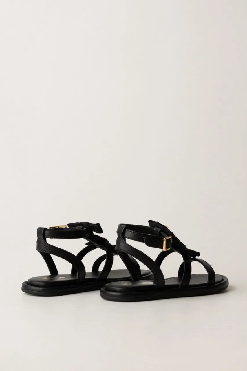 Sandali con fiocchetti Black