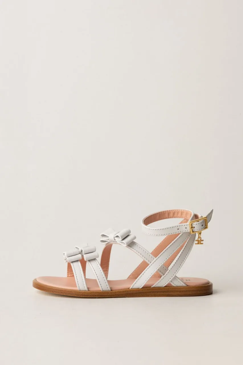 Sandali con fiocchetti WHITE