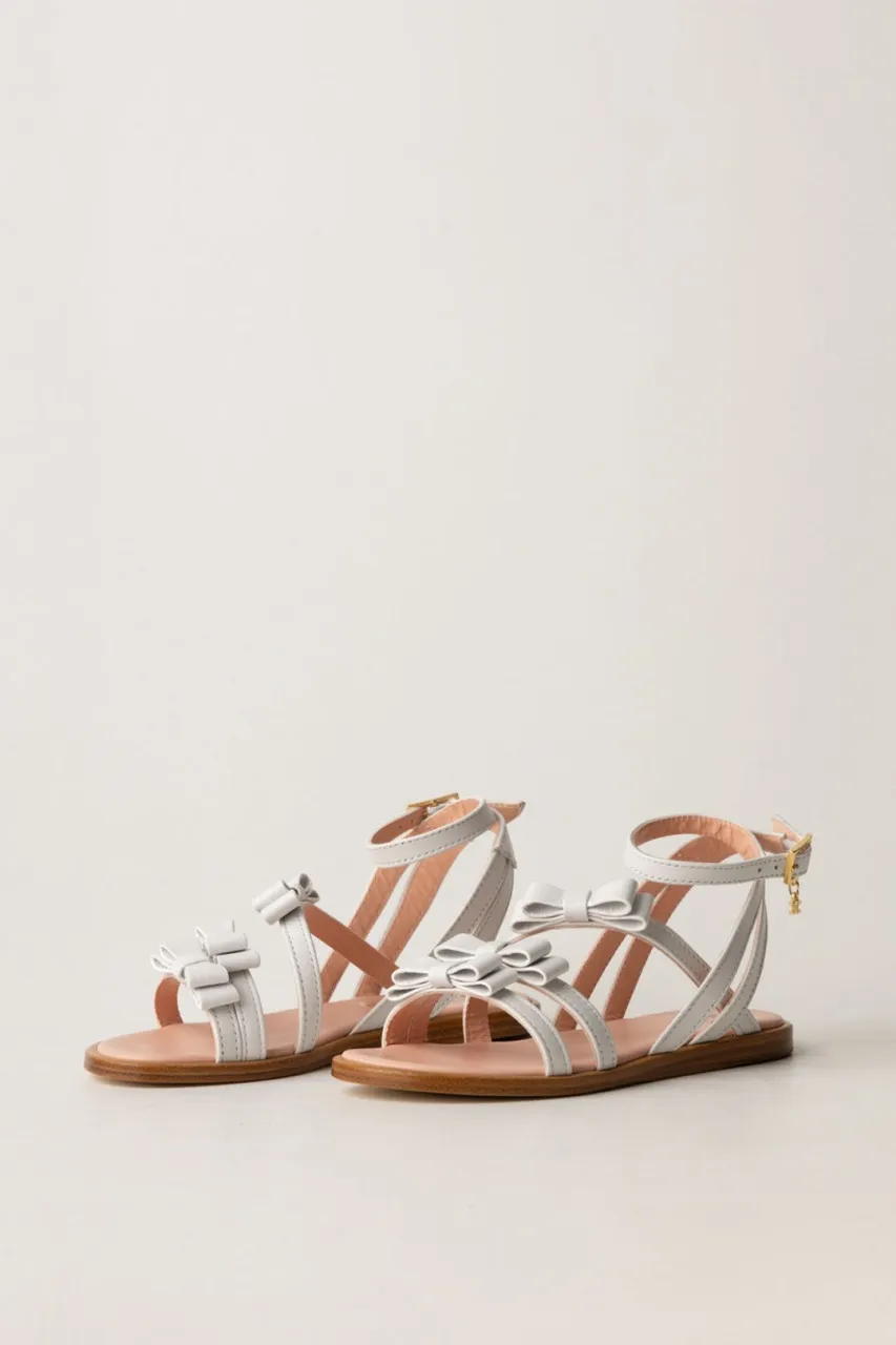 Sandali con fiocchetti WHITE