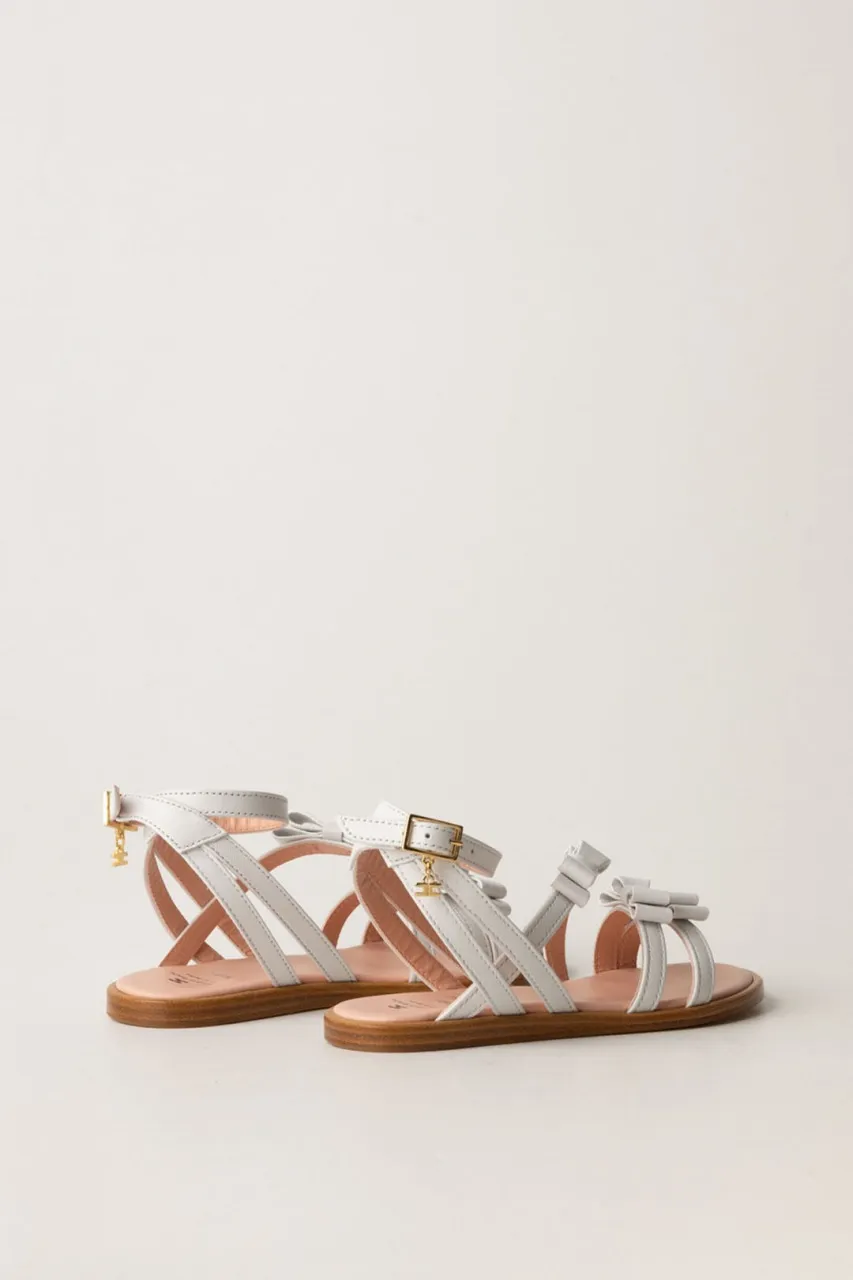 Sandali con fiocchetti WHITE
