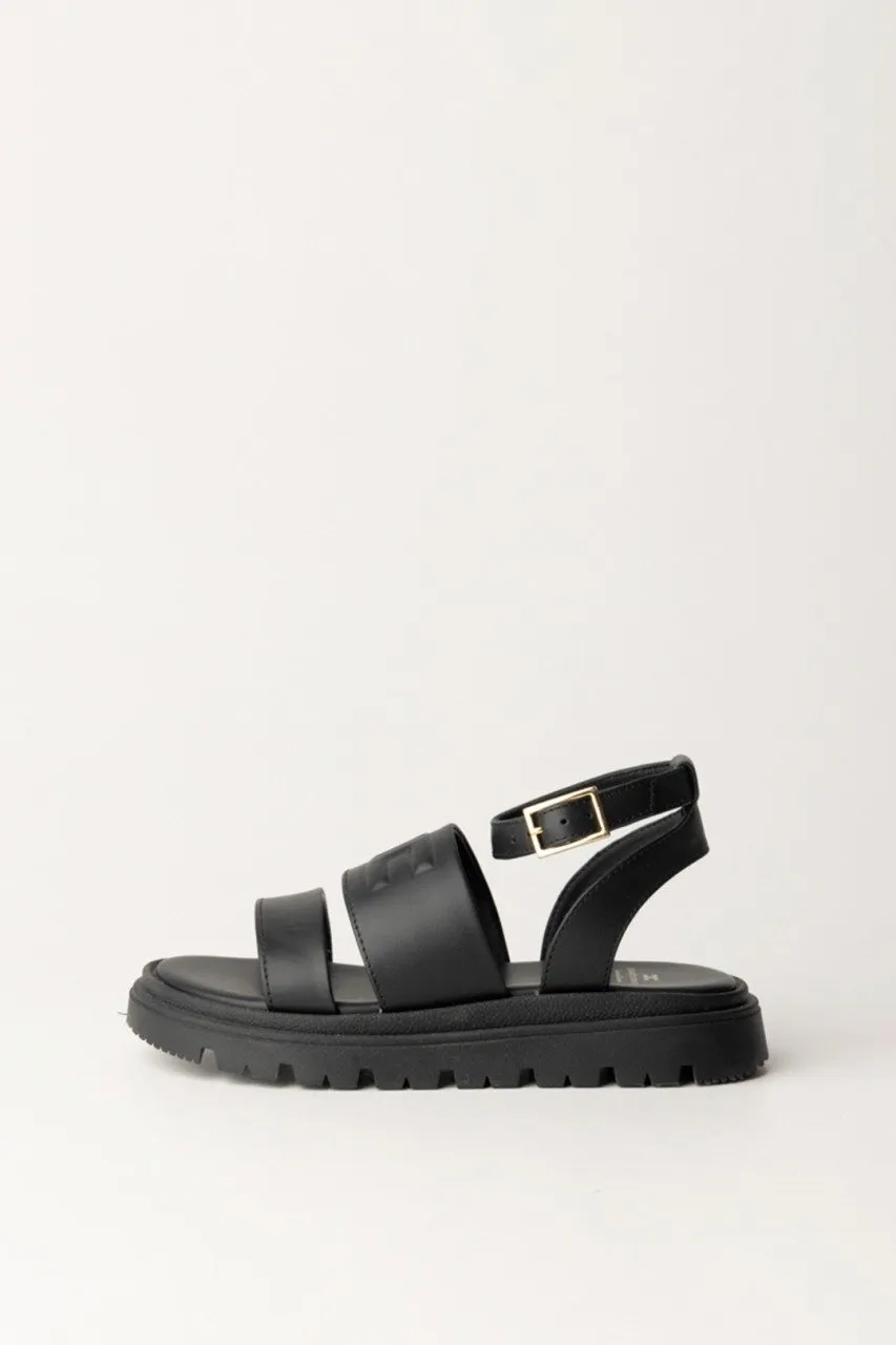 Sandali con suola in gomma Black