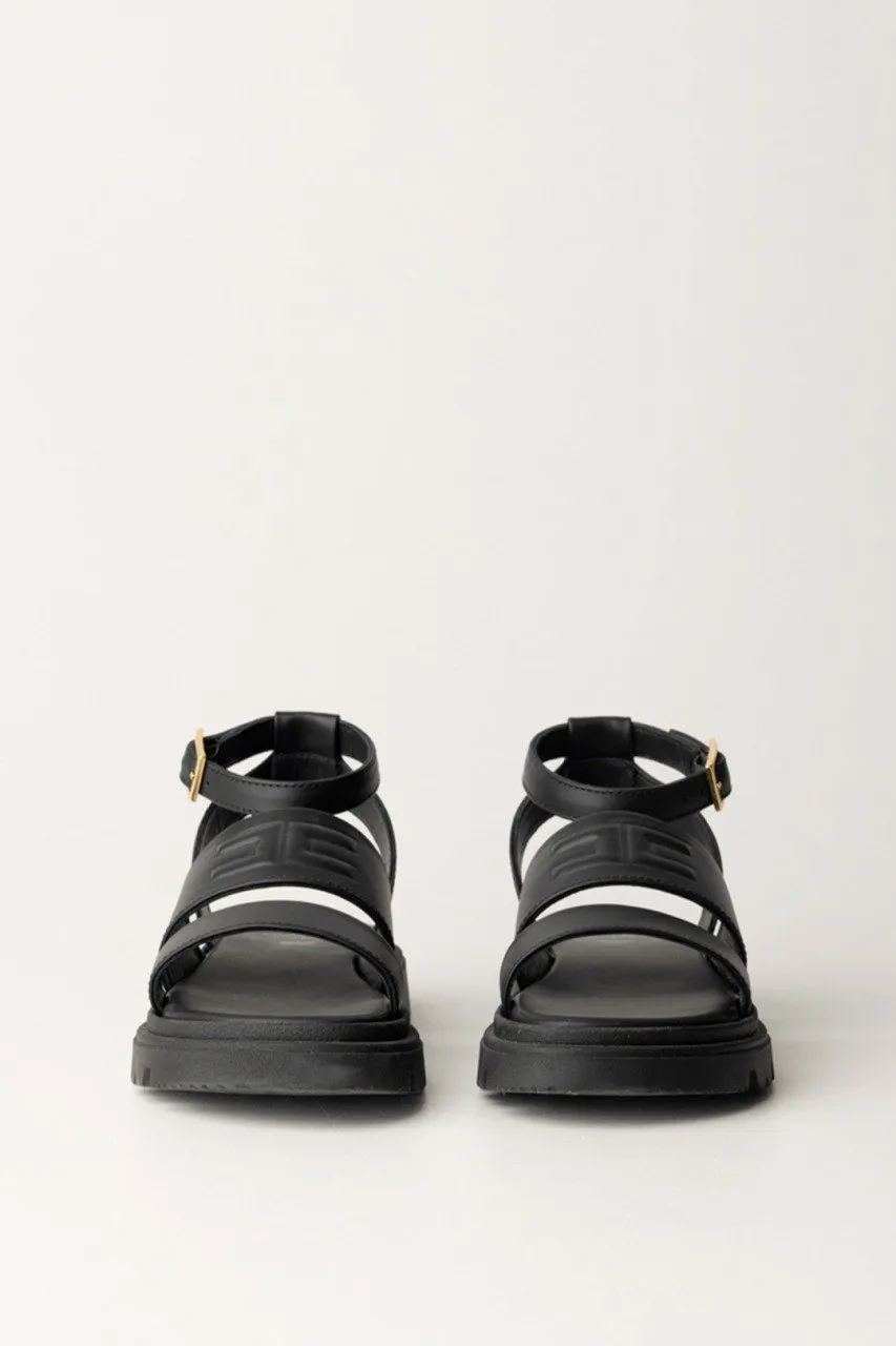 Sandali con suola in gomma Black