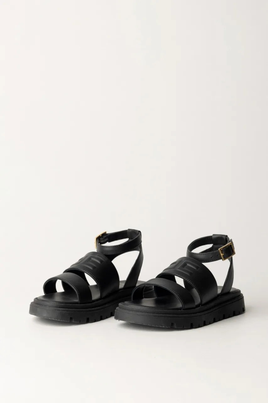 Sandali con suola in gomma Black