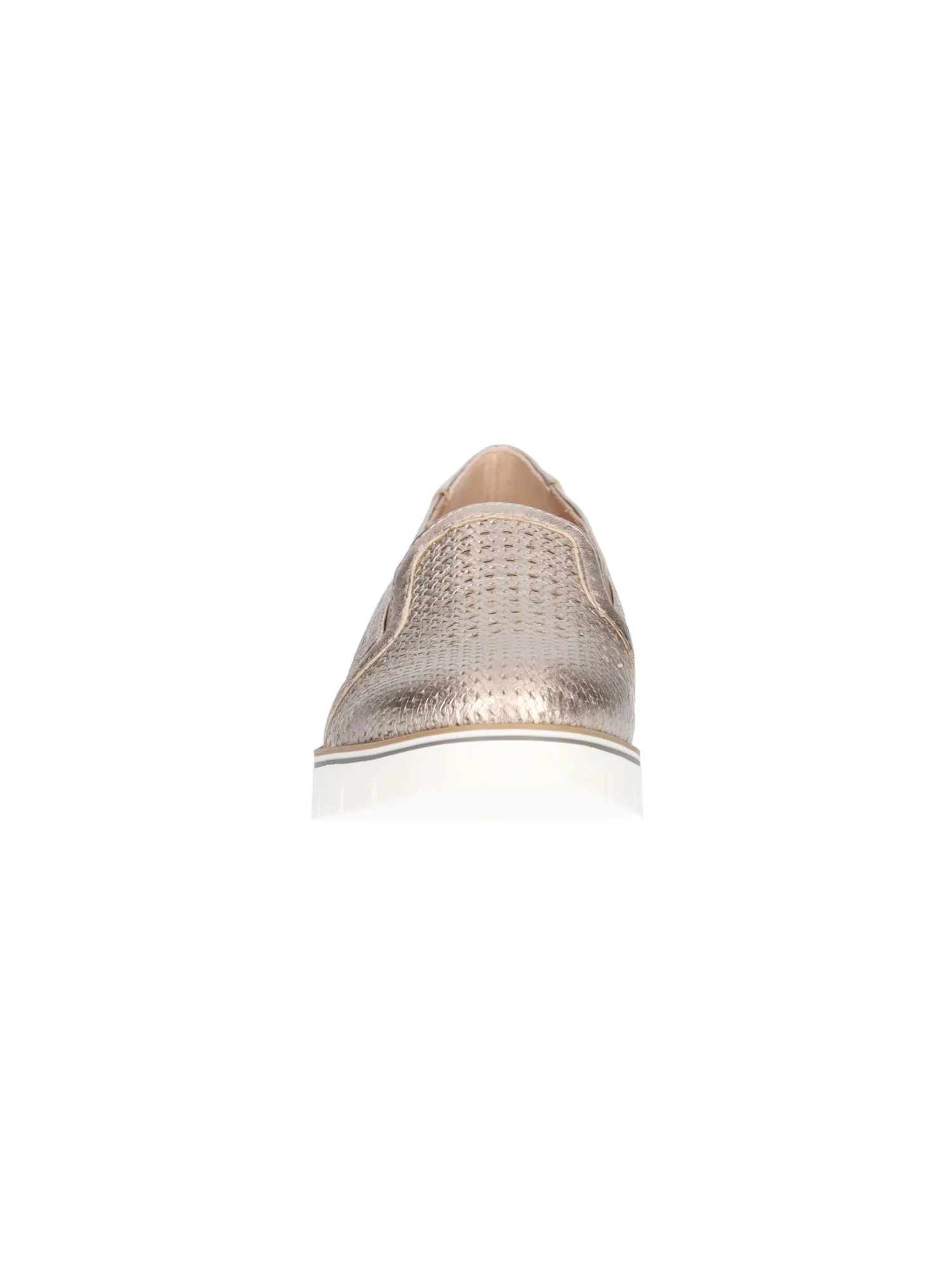 Scarpa slip on Confort da donna platino