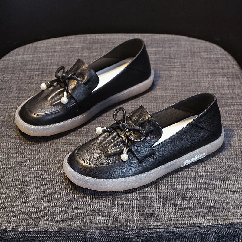 Scarpe da donna casual in pelle morbida