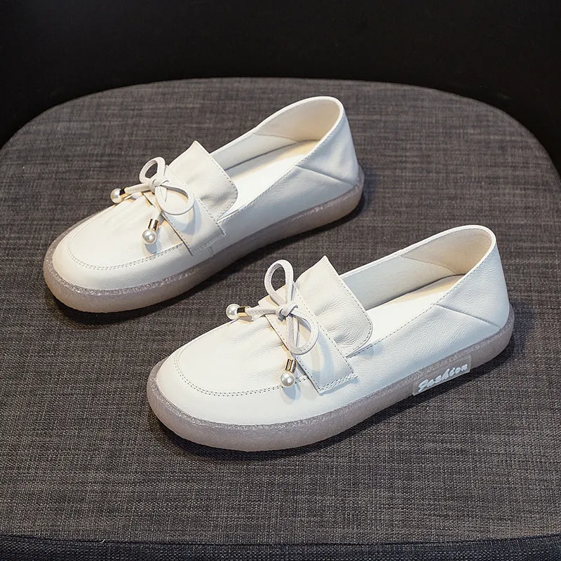 Scarpe da donna casual in pelle morbida