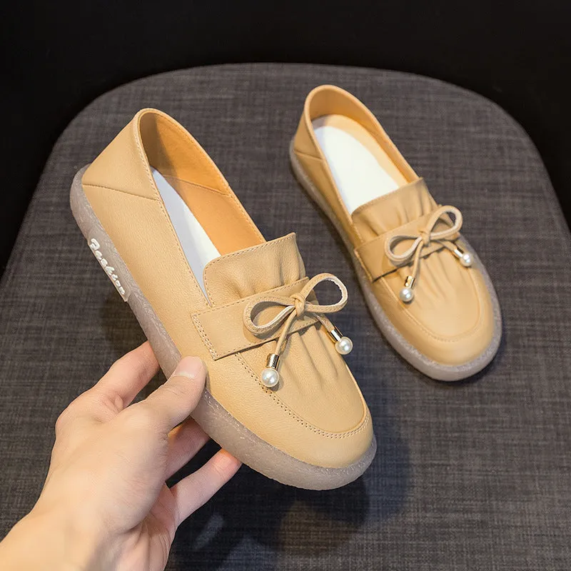 Scarpe da donna casual in pelle morbida