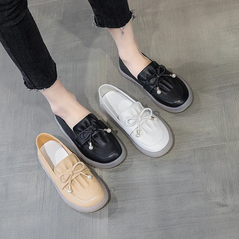 Scarpe da donna casual in pelle morbida