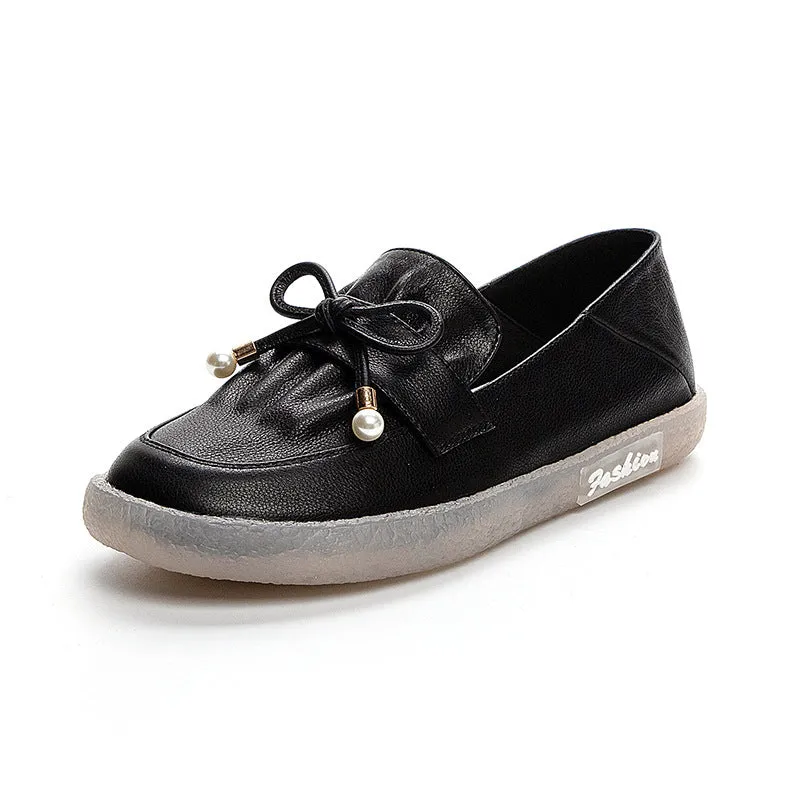 Scarpe da donna casual in pelle morbida