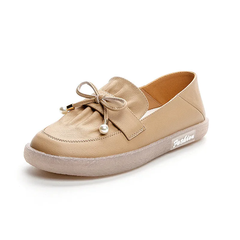 Scarpe da donna casual in pelle morbida