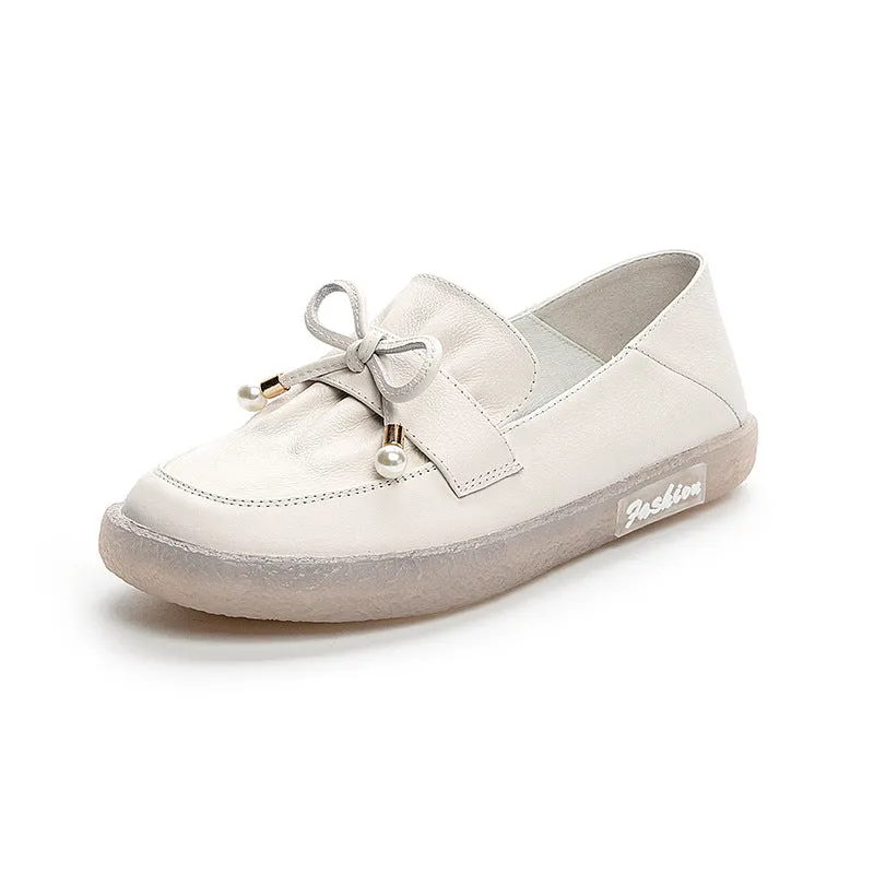 Scarpe da donna casual in pelle morbida