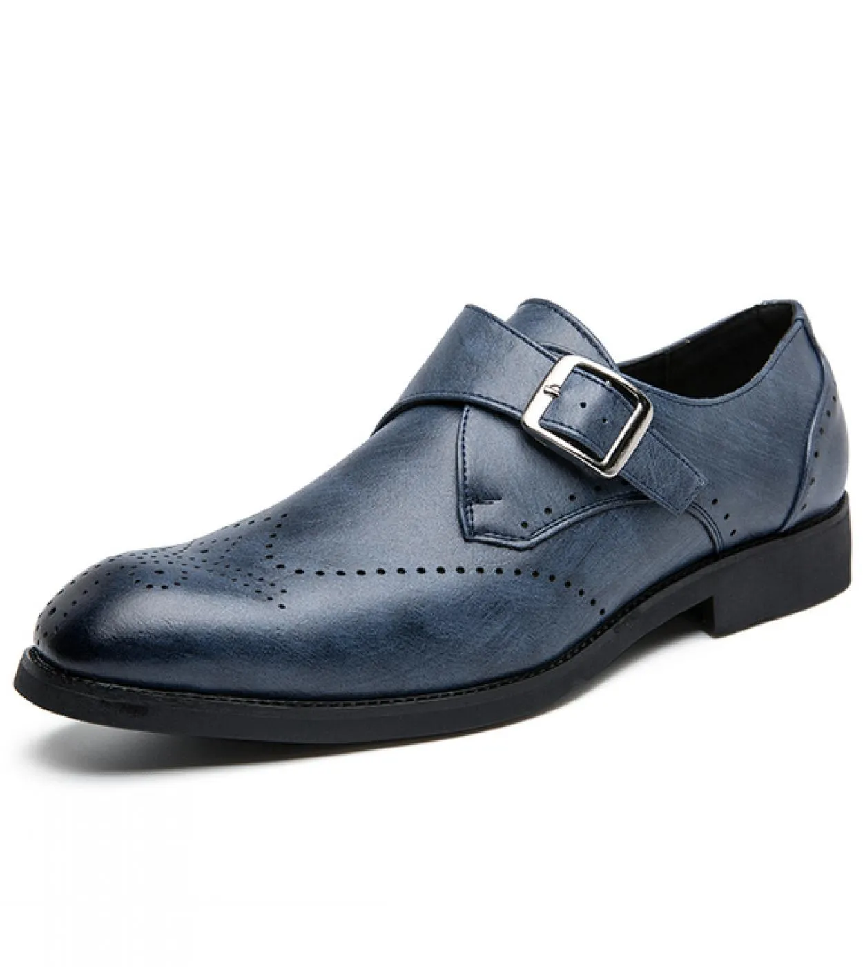 Scarpe da uomo in pelle causale Oxford da uomo Slip On Mocassini da lavoro formali Scarpe da monaco maschili Scarpe da sera alla
