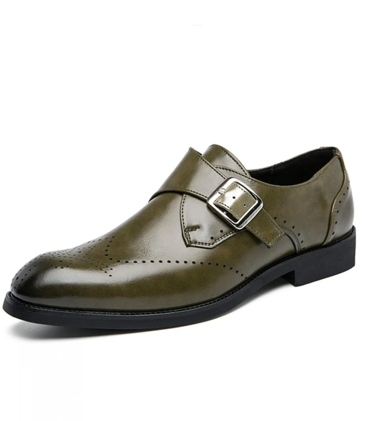 Scarpe da uomo in pelle causale Oxford da uomo Slip On Mocassini da lavoro formali Scarpe da monaco maschili Scarpe da sera alla