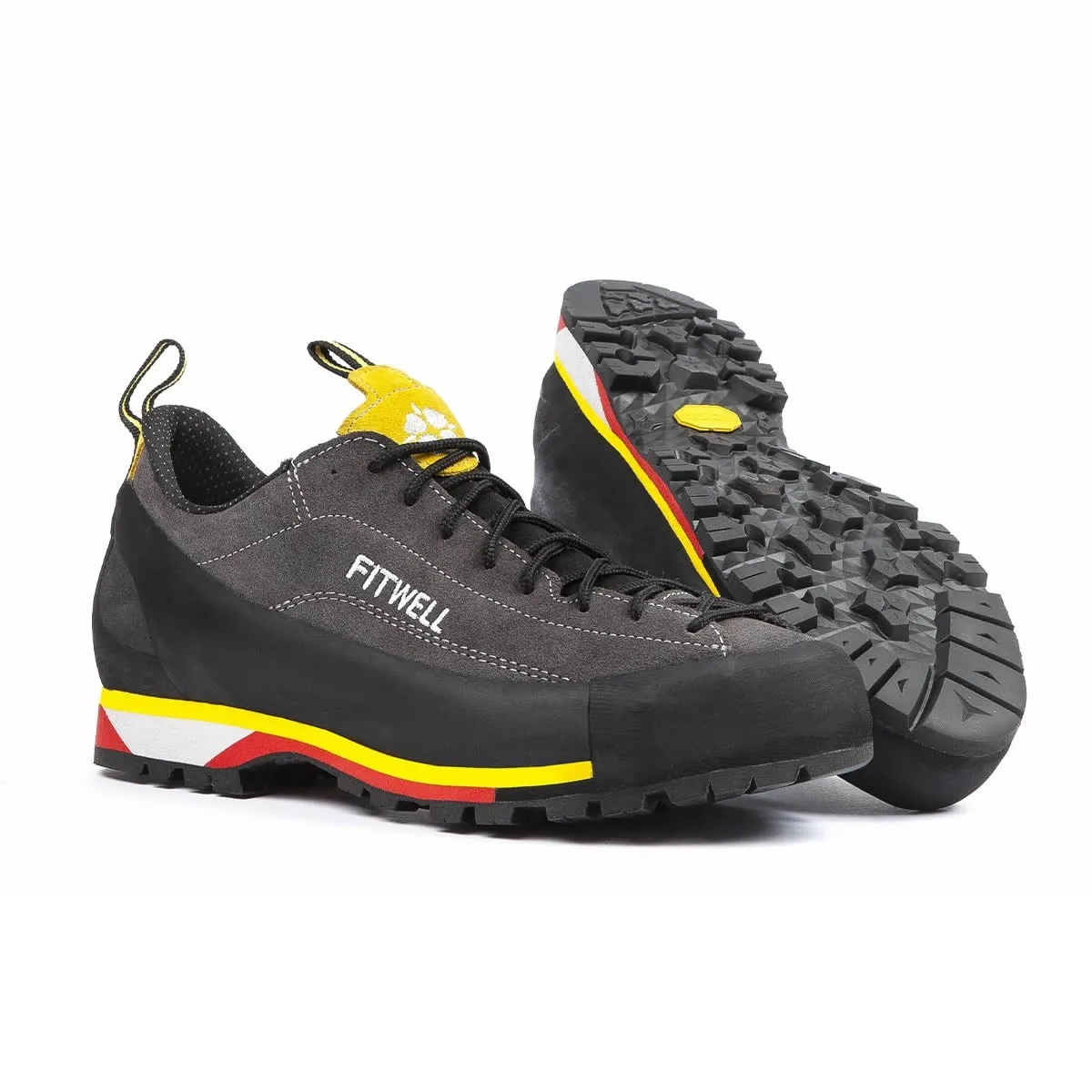 Scarpe leggere ma stabili da approach avvicinamento eccellenti anche per arrampicata CONTACT - Fitwell - Made in Italy - 370 g