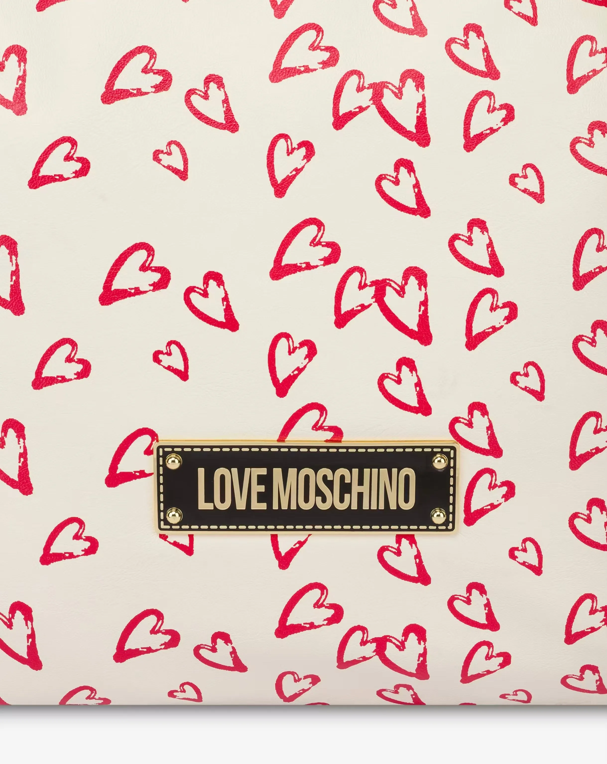 SHOPPER CON STAMPA ALLOVER HEARTS