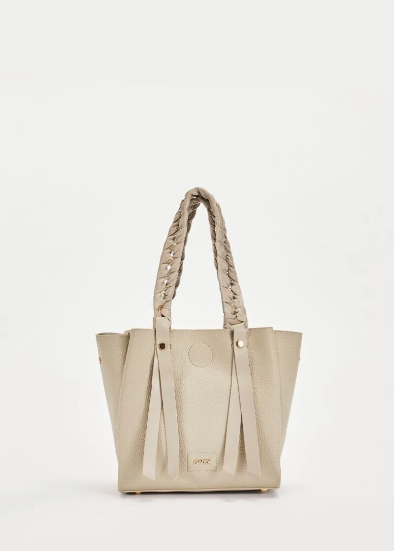 Shopping bag con intreccio