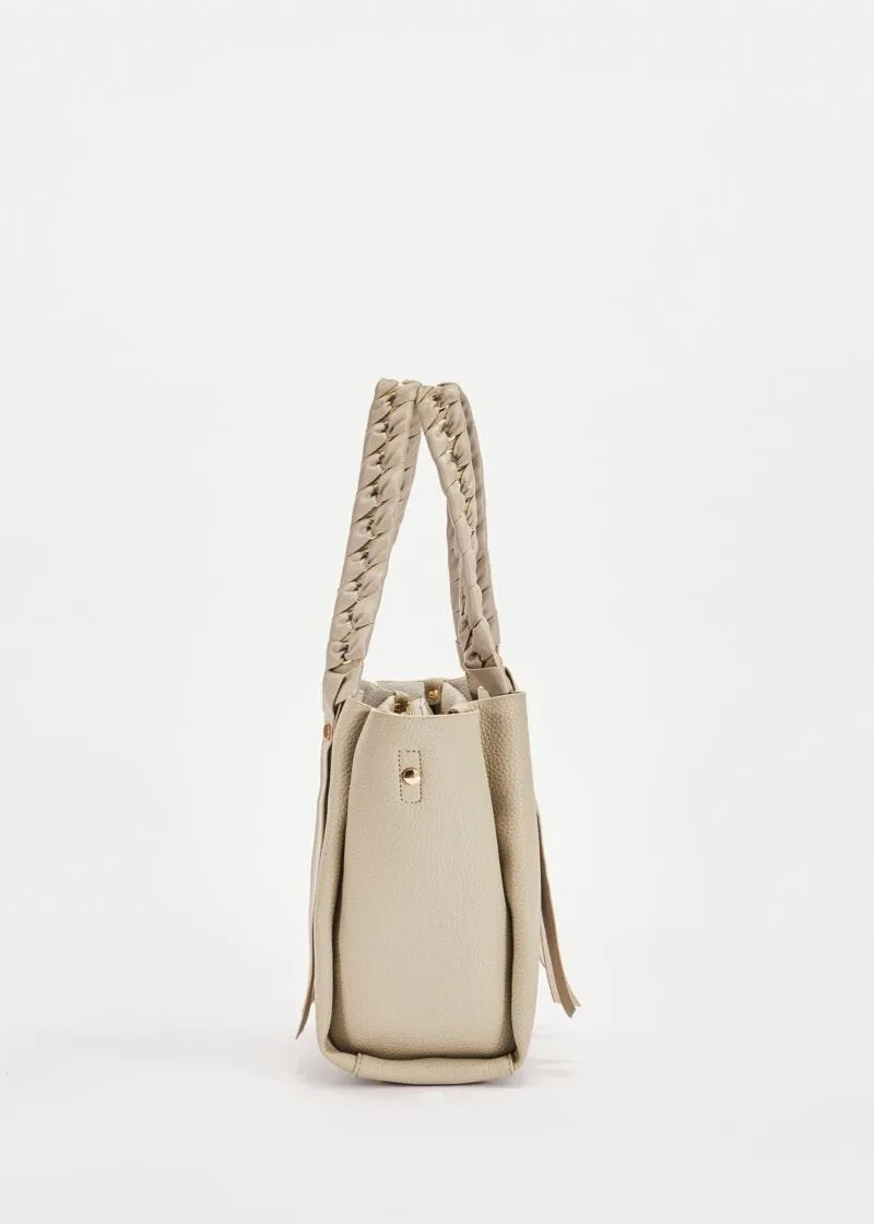 Shopping bag con intreccio