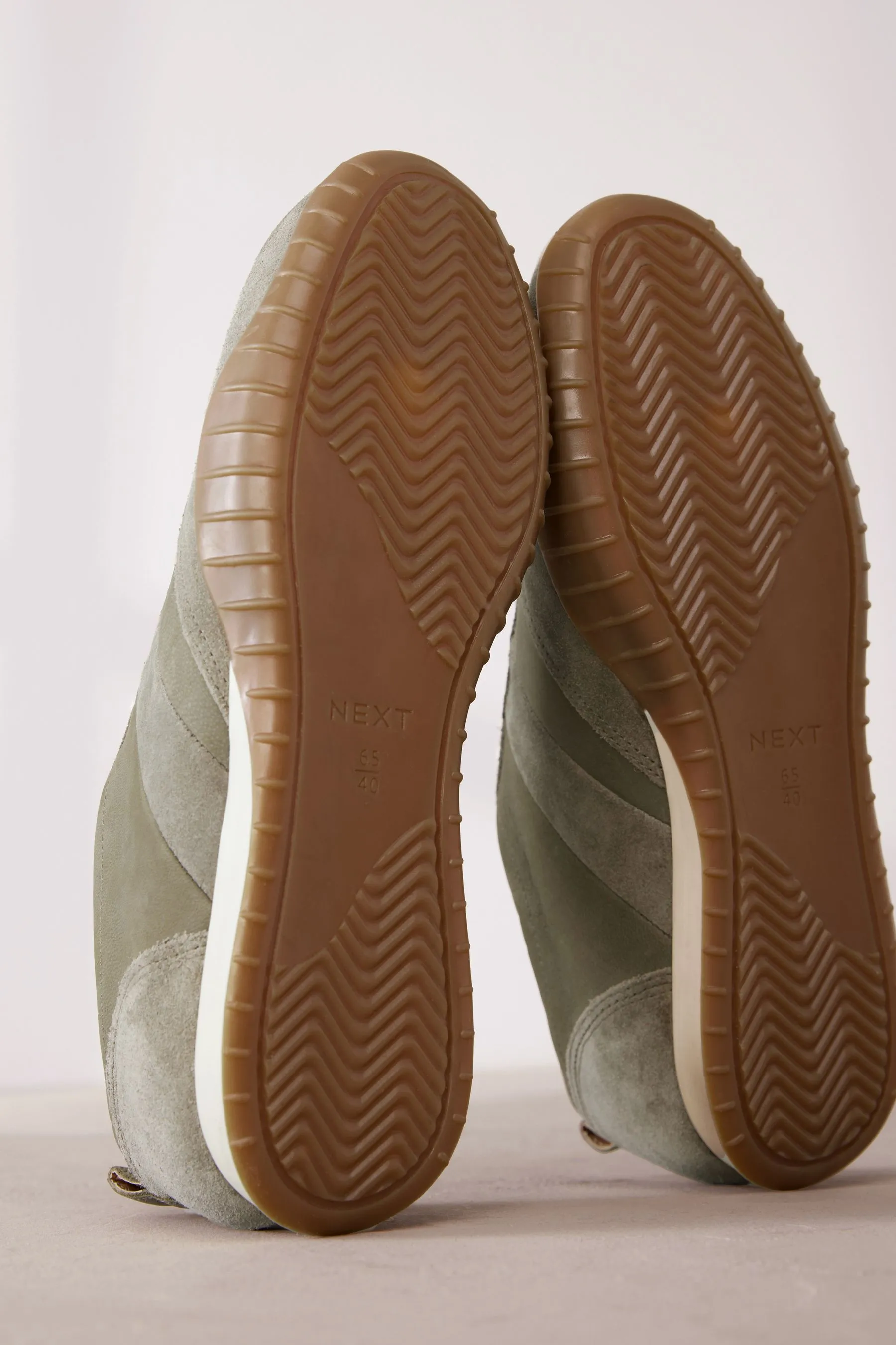 Signature - Scarpe da ginnastica rétro in pelle con suola slim