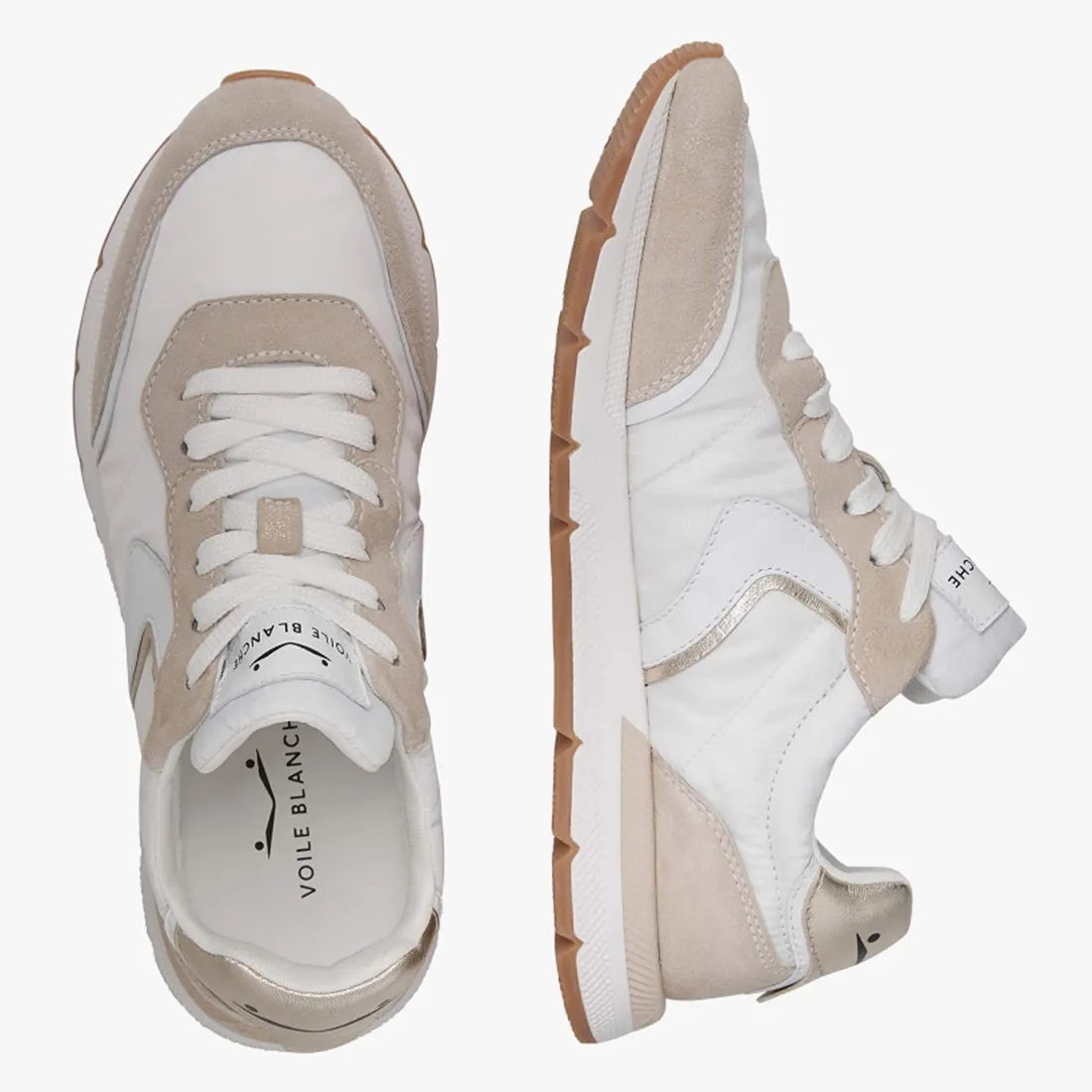 Sneaker da donna Voile Blanche Storm 015 beige e bianco