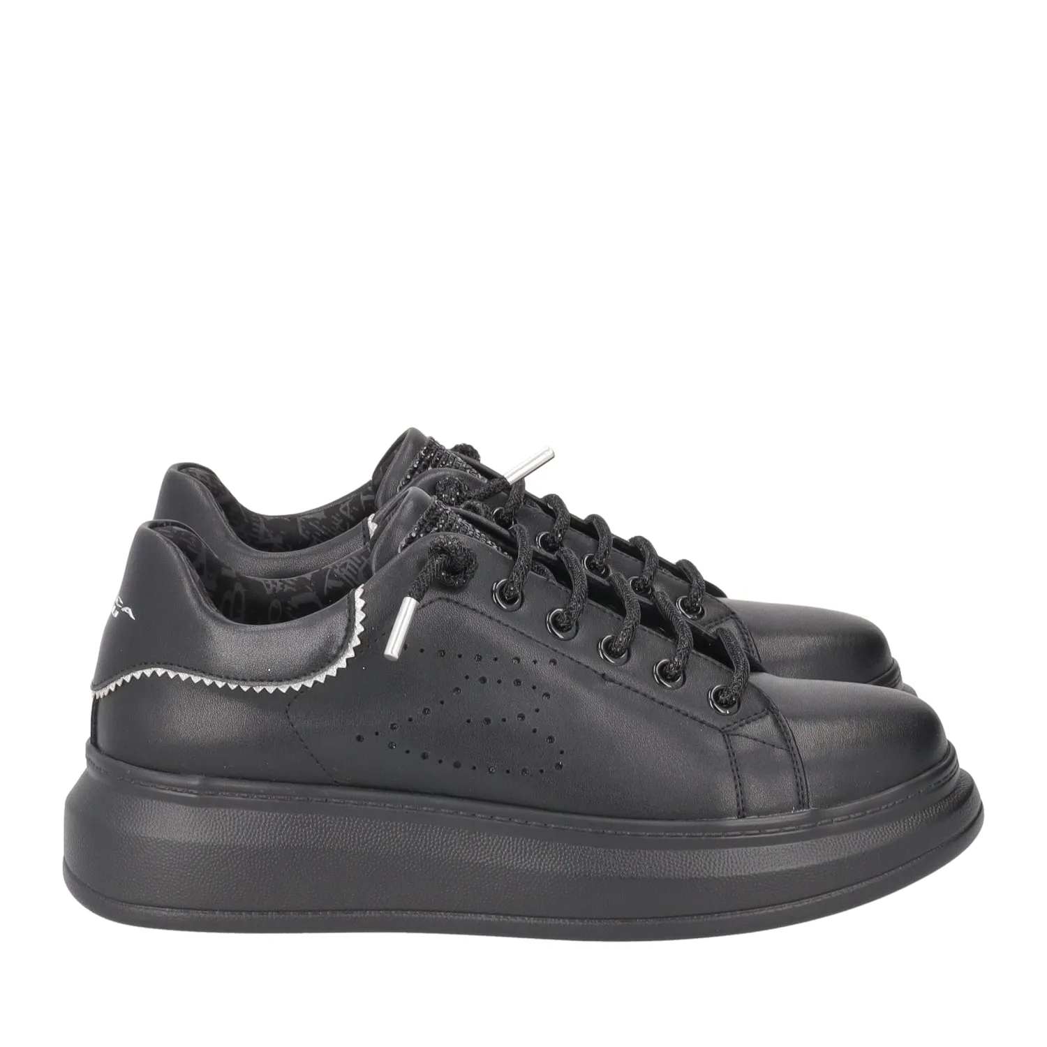     SNEAKER JULIETTE CON STRASS COLORE NERO  