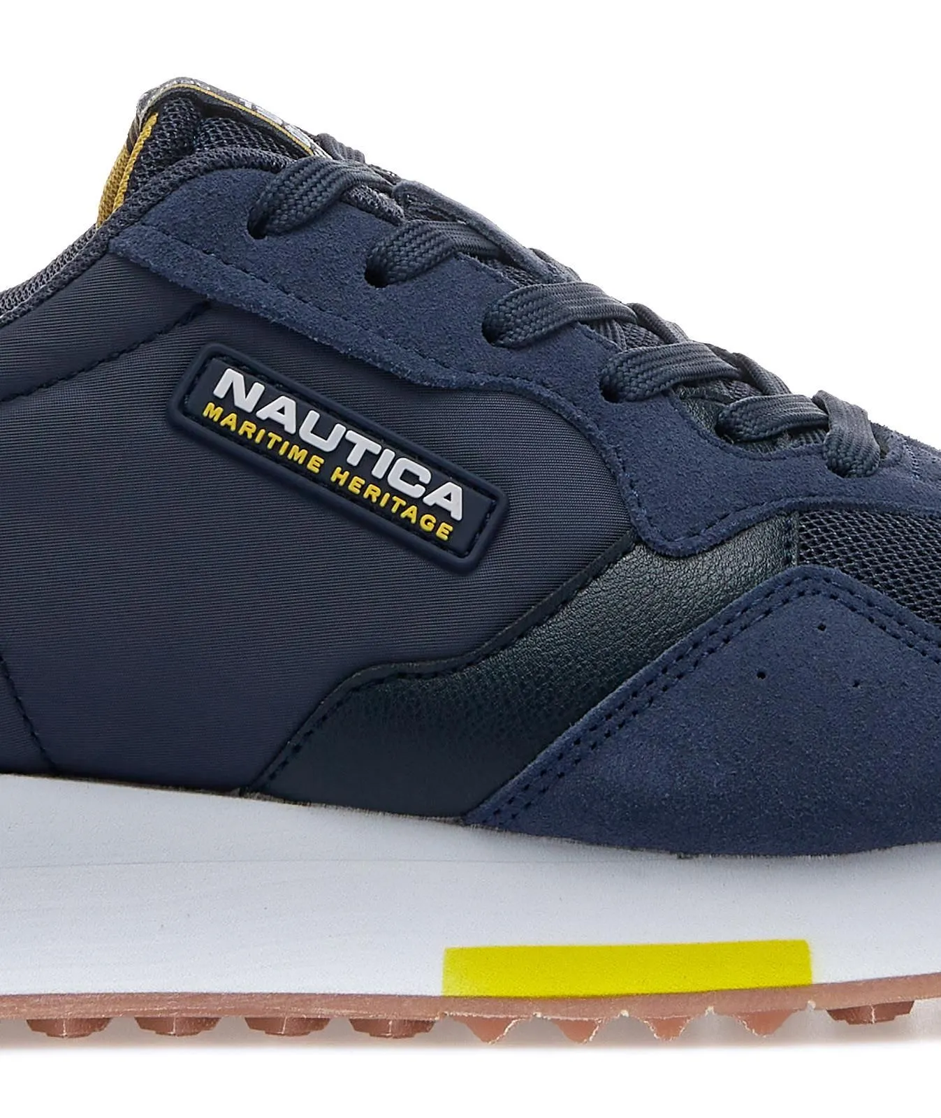 Sneakers blu con suola in gomma