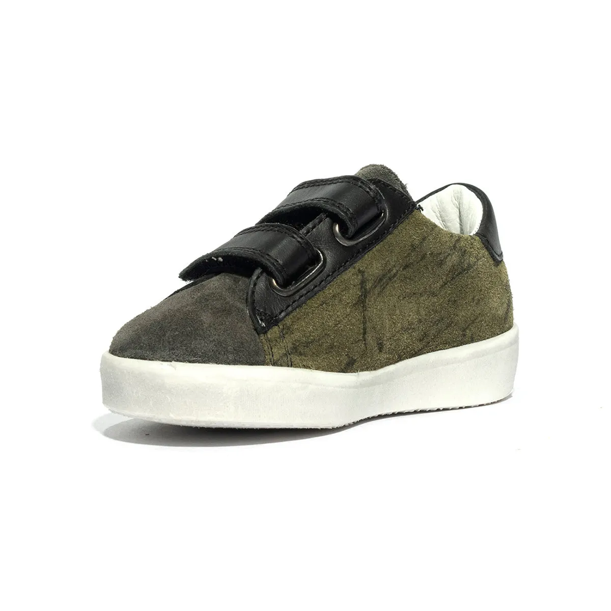 Sneakers naturino korey anthracite green bottle