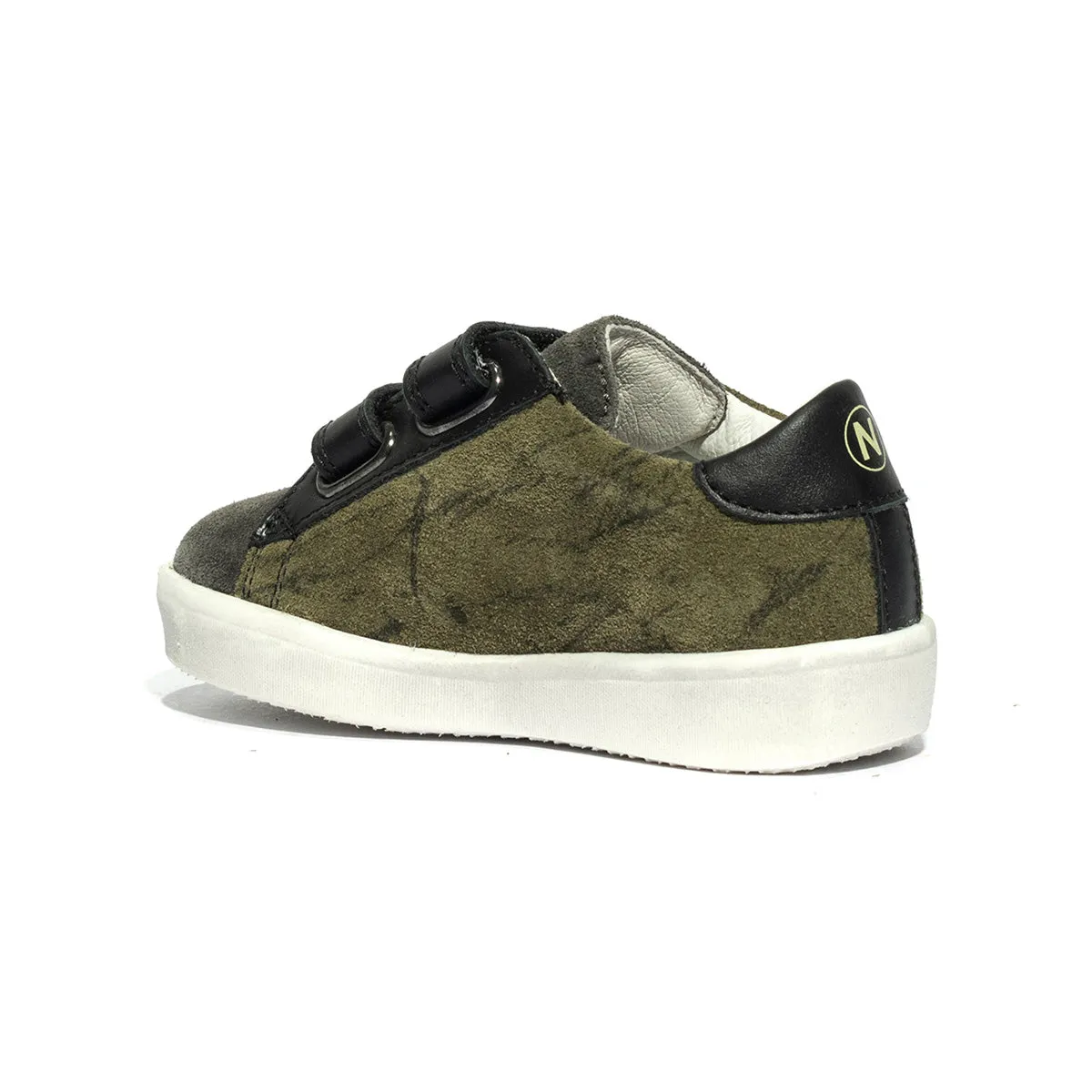 Sneakers naturino korey anthracite green bottle