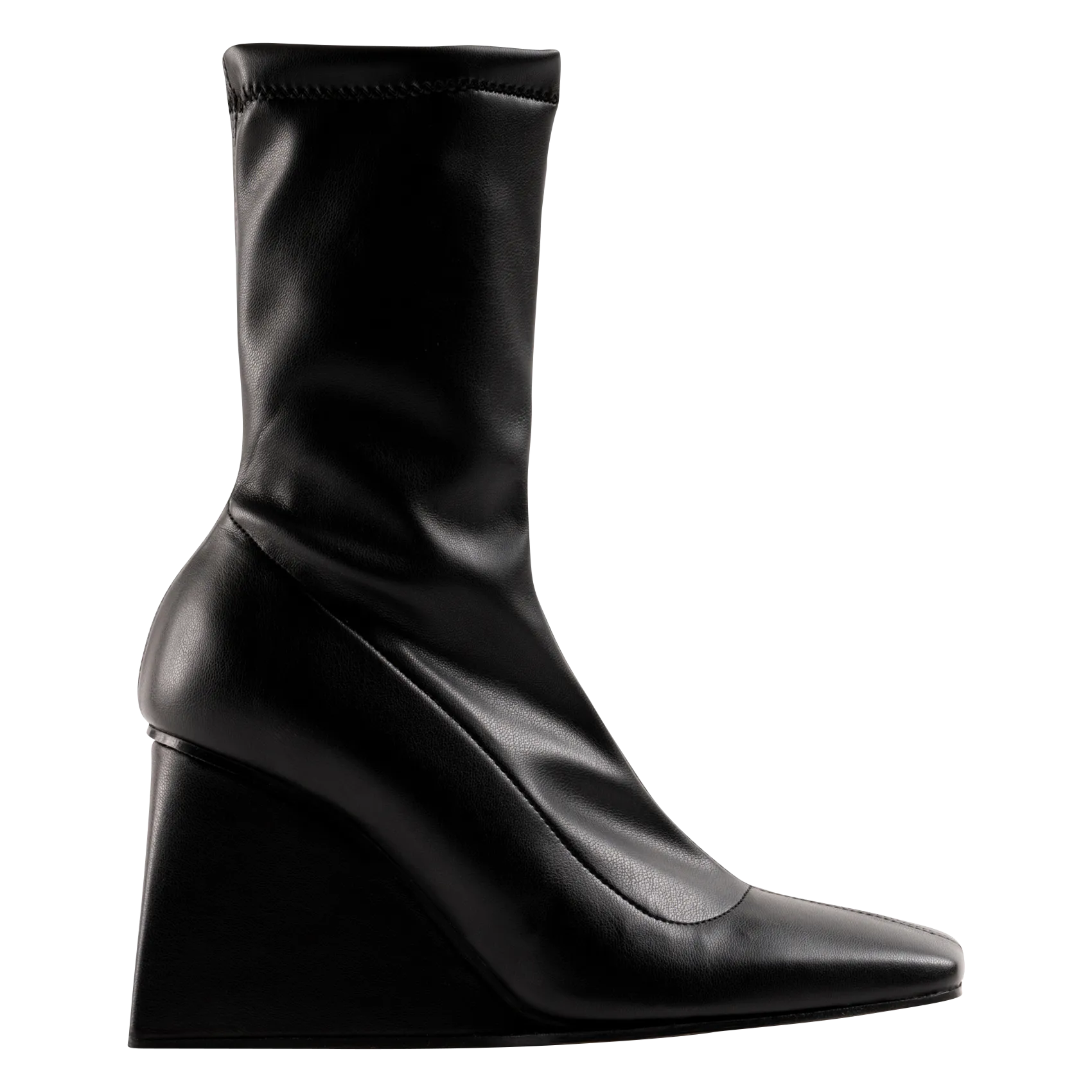  SOULIER MARTINEZ   HANNA - Stivali con zeppa effetto pelle | Nero