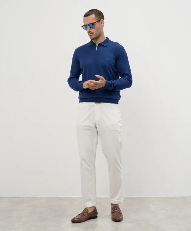 Stefano Ricci Polo blu con logo K303071P30F24345