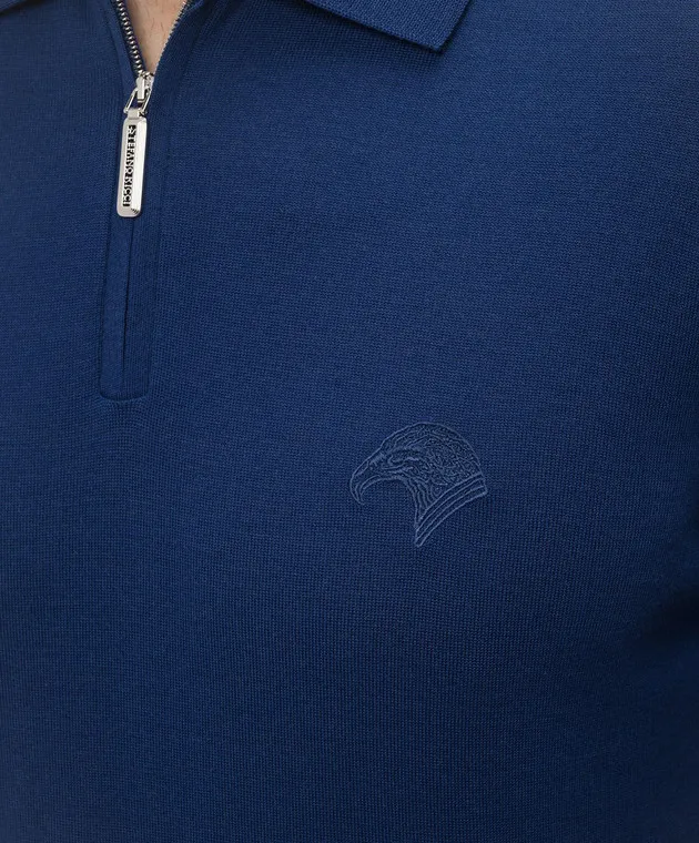 Stefano Ricci Polo blu con logo K303071P30F24345