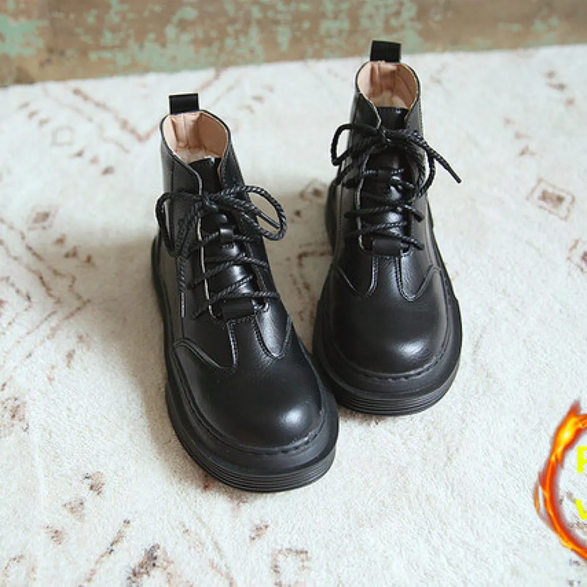 Stivali da donna retrò letterari Stivaletti comfort originali fatti a mano Stivali da donna stringati stile britannico Stivalett