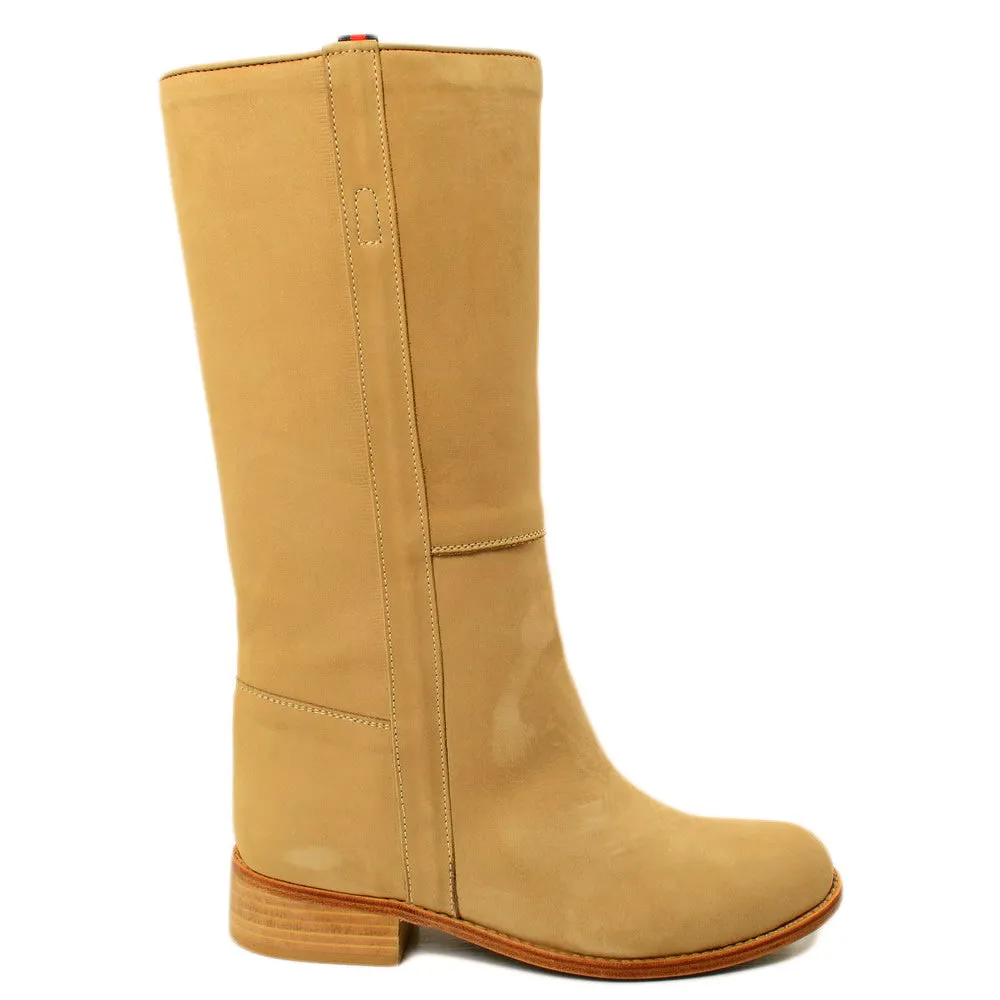 Stivali Donna Camperos Alti Western WildGirl Pelle Nabuk Beige