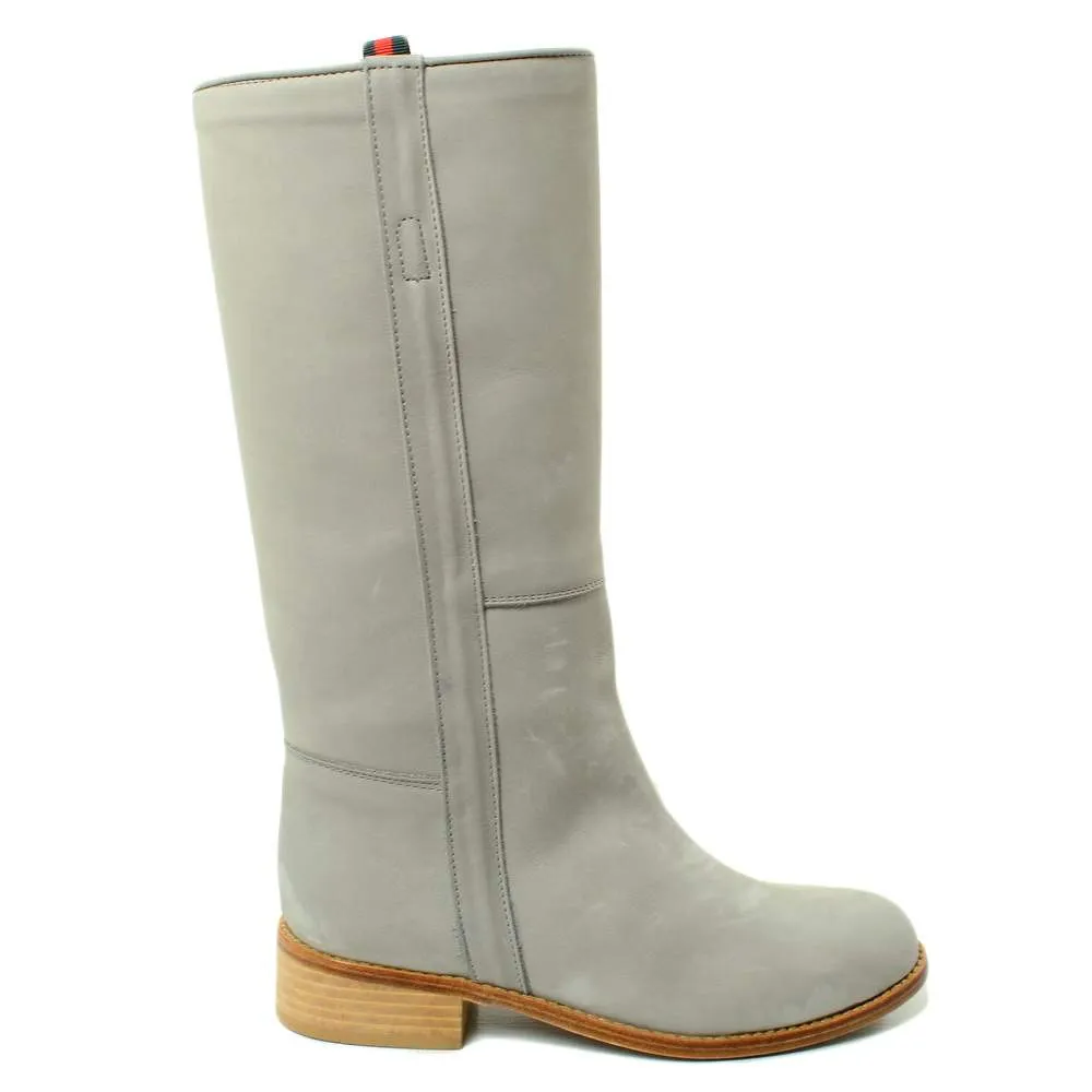 Stivali Donna Camperos Alti Western WildGirl Pelle Nabuk Grigi
