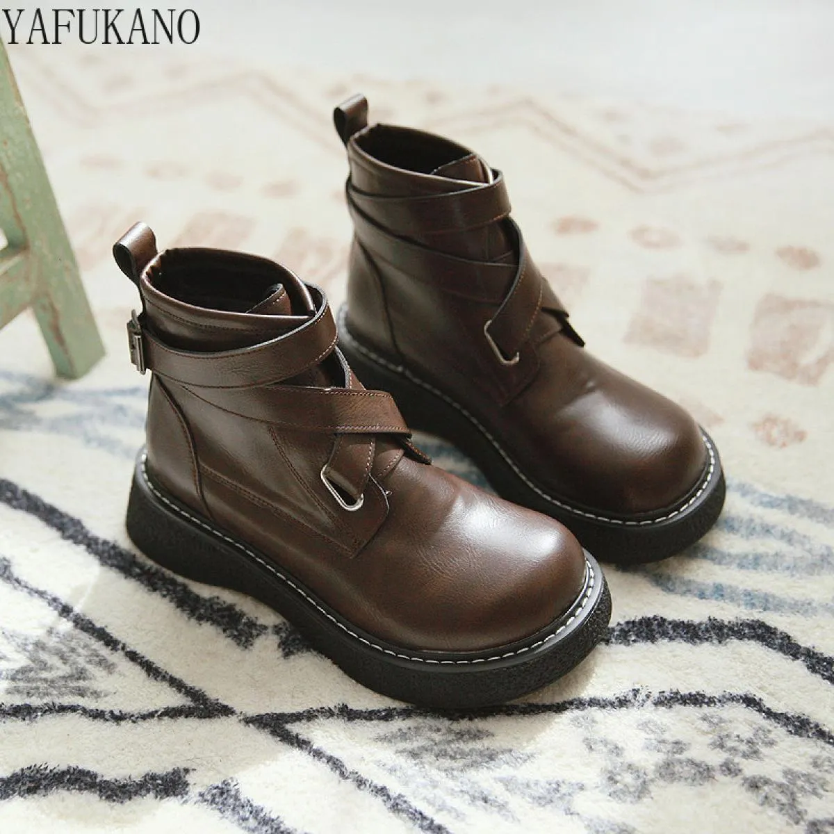 Stivali Donna Stivali stile britannico Stivali stile britannico retrò alla caviglia Stivali stile britannico Stivali da donna