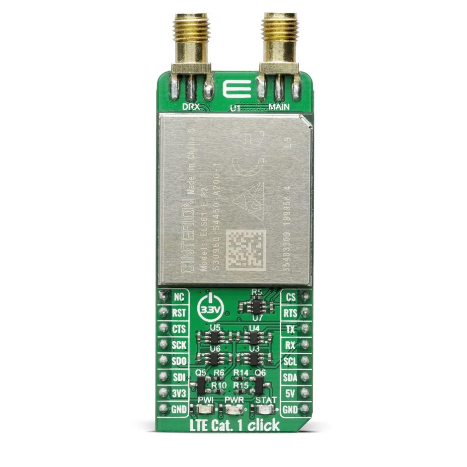 Strumento di sviluppo comunicazione e wireless MikroElektronika LTE Cat.1-EU Click (for Europe)