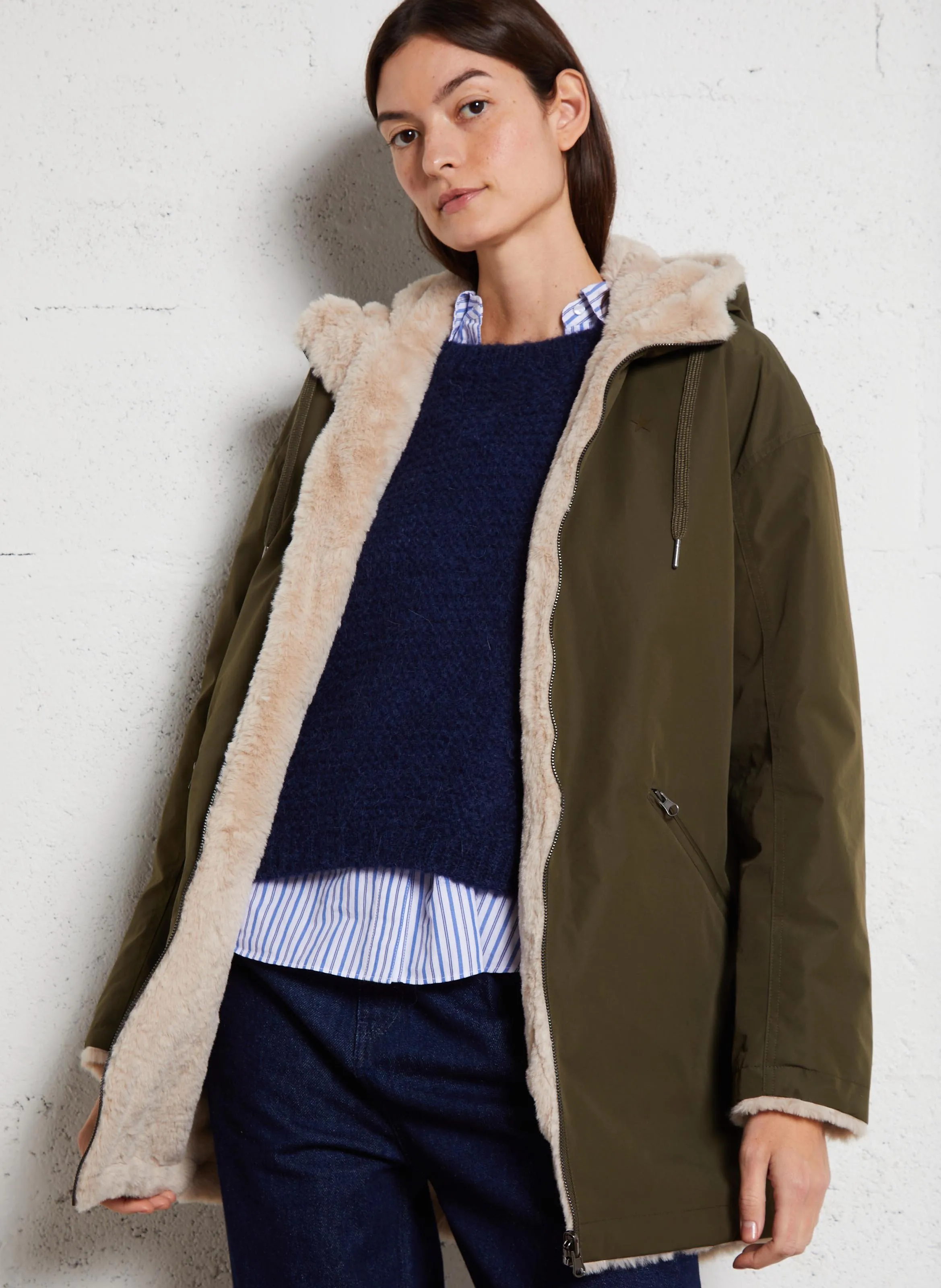  SUD EXPRESS   VOELLA - Cappotto con cappuccio | Verde