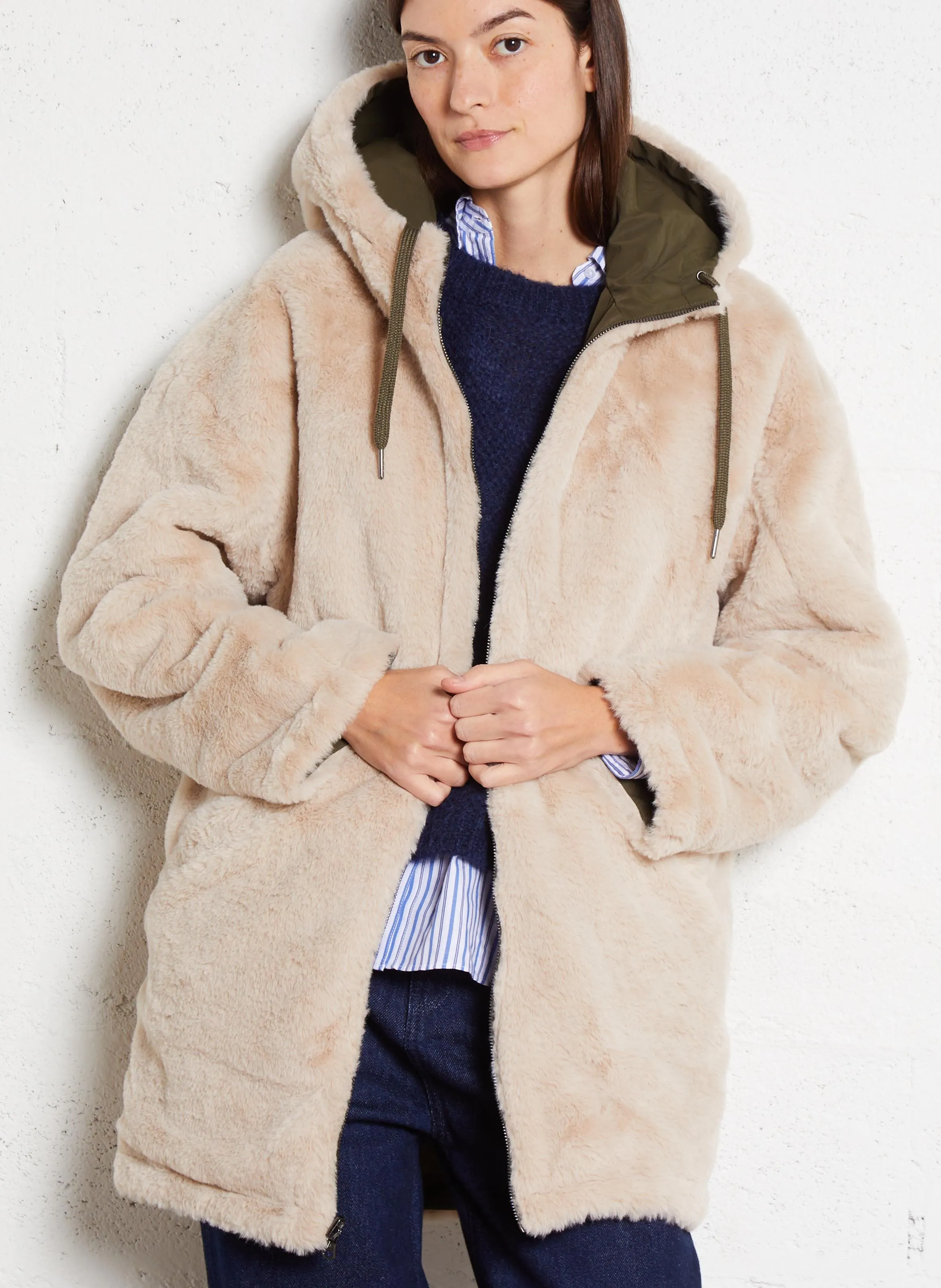  SUD EXPRESS   VOELLA - Cappotto con cappuccio | Verde