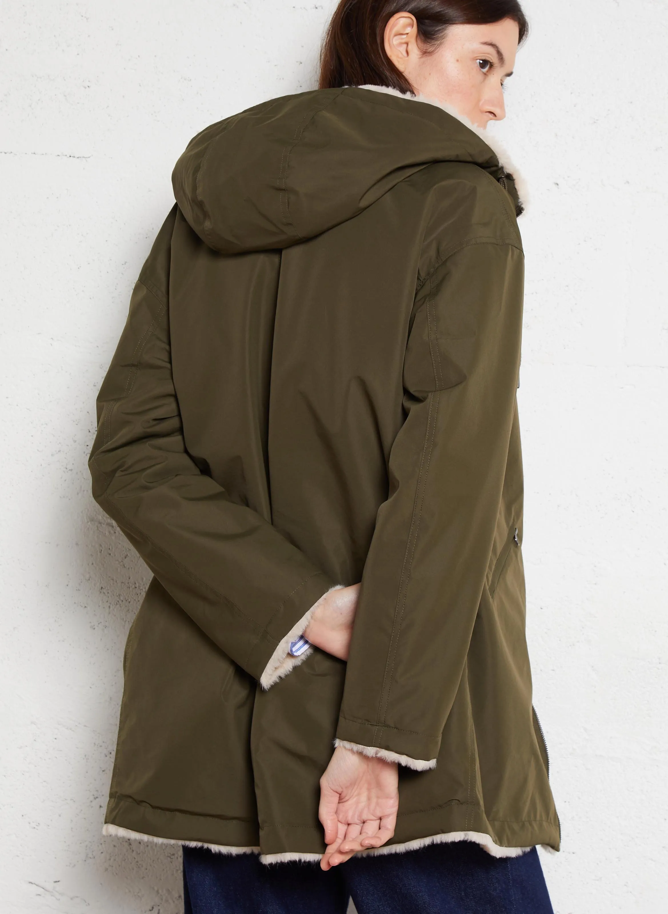  SUD EXPRESS   VOELLA - Cappotto con cappuccio | Verde