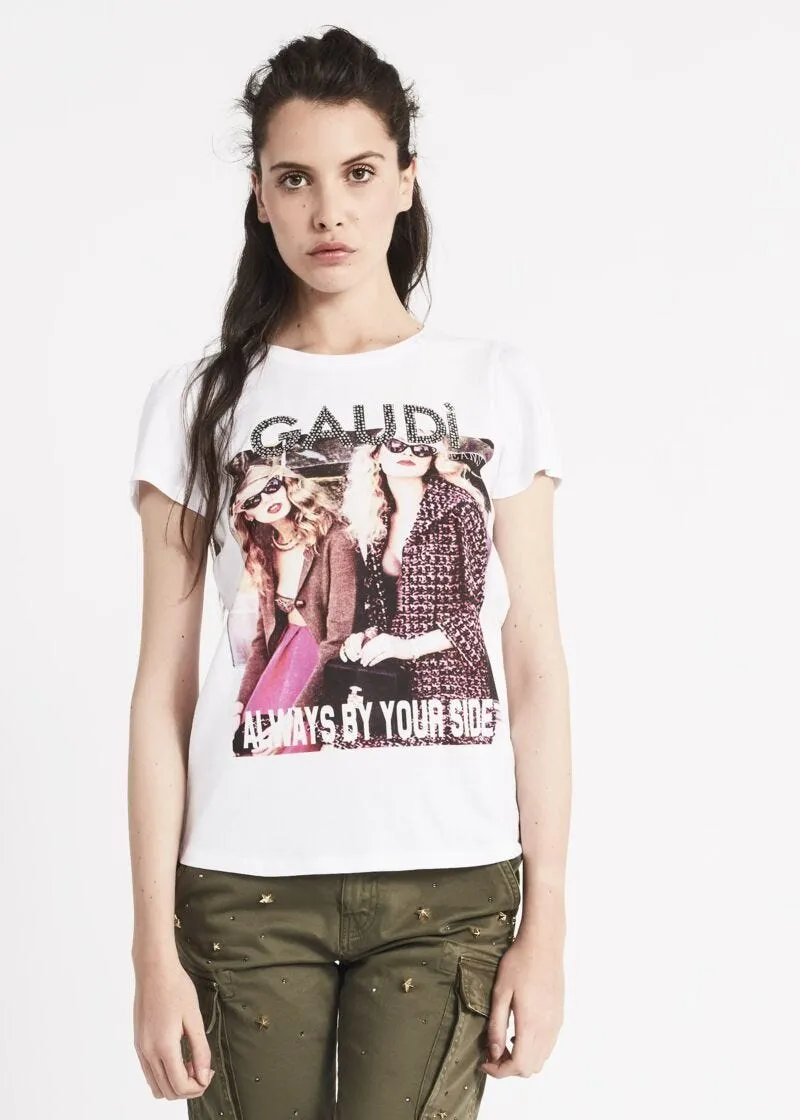T-shirt con stampa fotografica