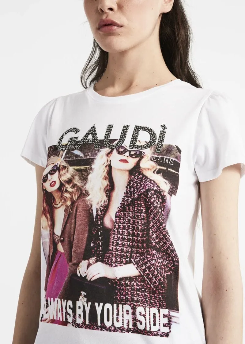 T-shirt con stampa fotografica